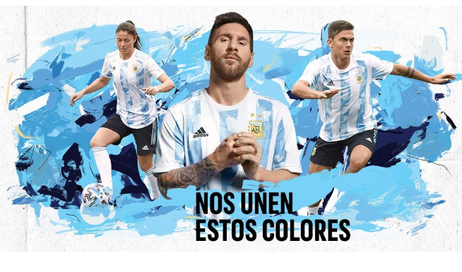Lionel Messi Argentina jersey 2021 wallpaper