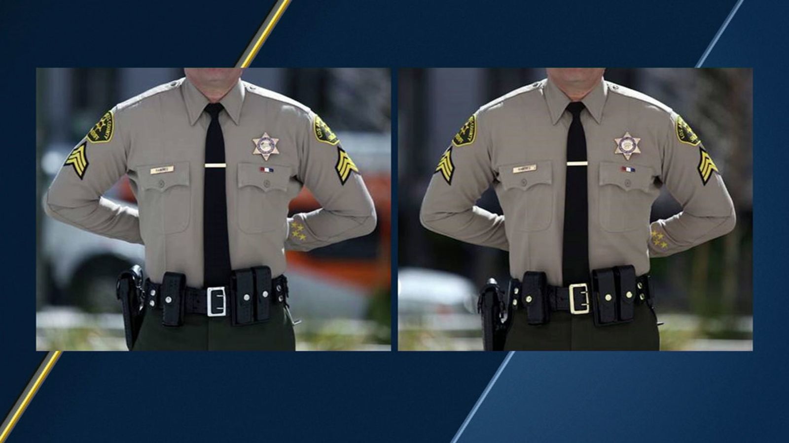 LA County Sheriff's Dept. to spend $300K to change gun belt metal colors on deputy uniforms Los Angeles