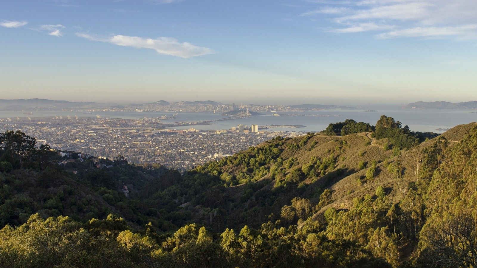 Wallpaper, California, ca, city, morning, by, oakland, bay, Berkeley, San, francisco, day, view, richmond, east, hills, clear, area, Vista, northern, emeryville 4731x2661