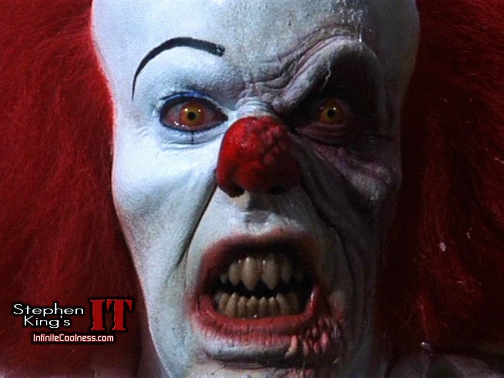 Horror Movies Wallpaper: Horror movie wallpaper. Scary clown movie, Scary movies, Scary clowns