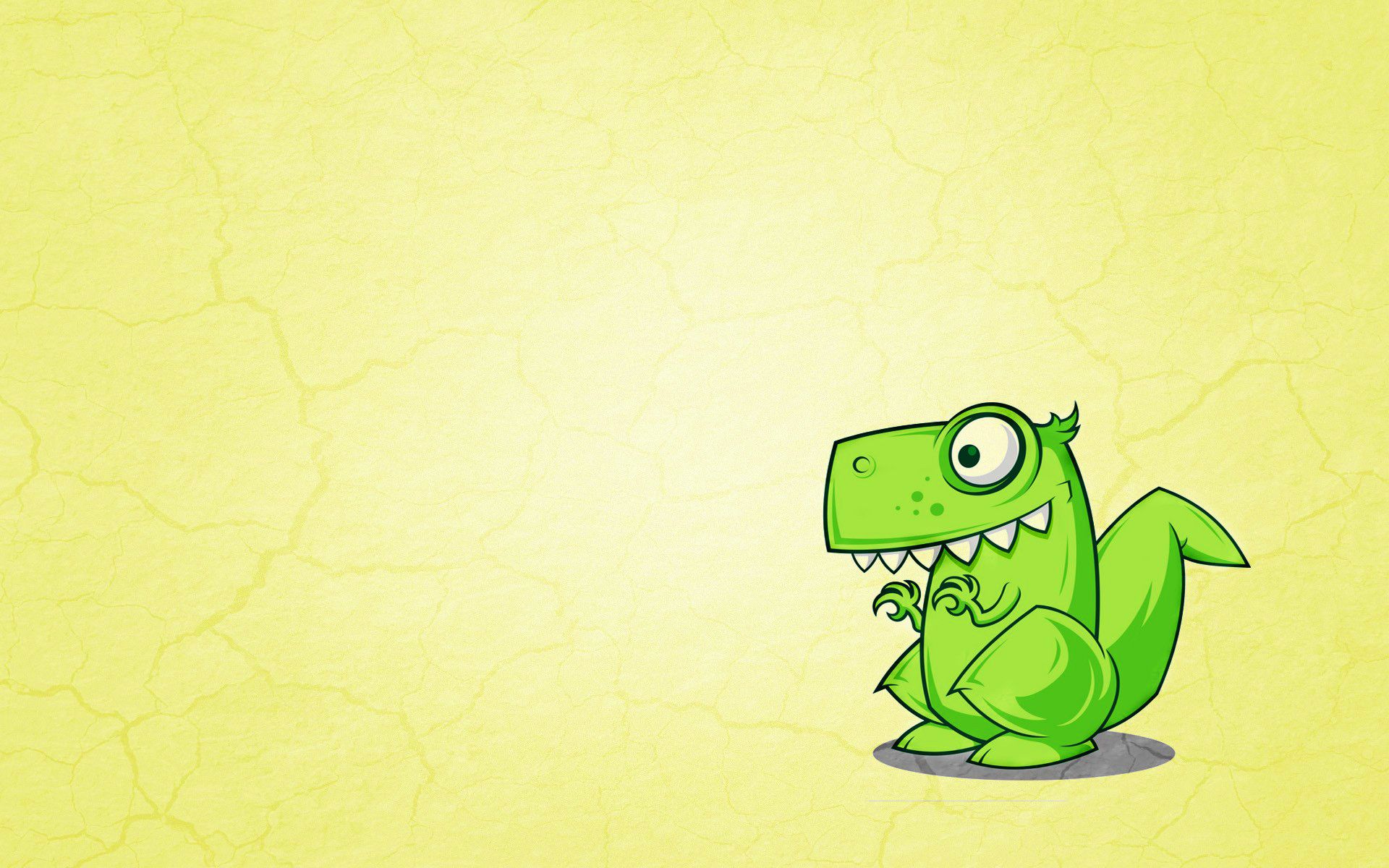 Dinosaur Green Cartoon Art