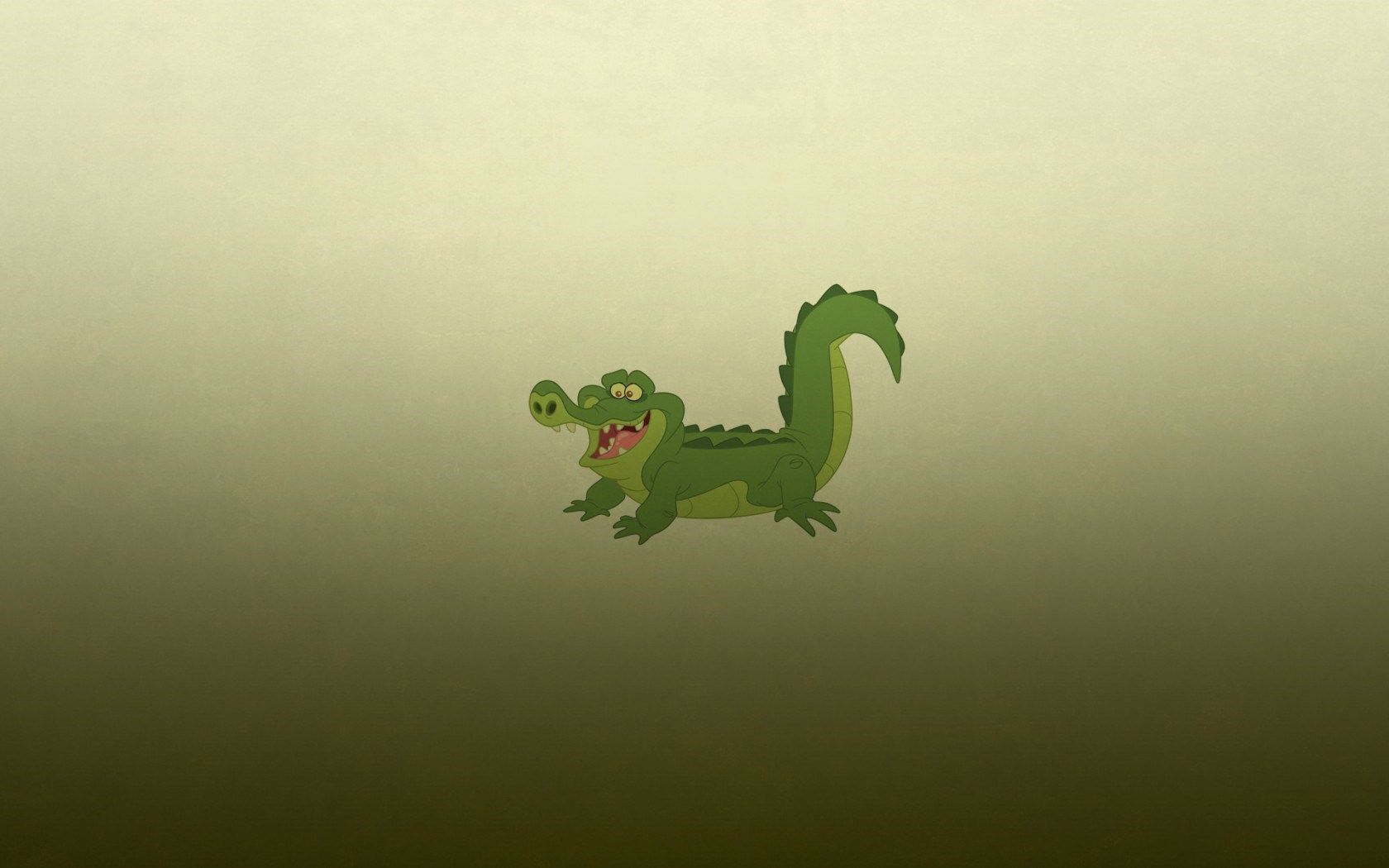 Alligator Crocodile Green Minimalism Cartoon wallpaperx1050
