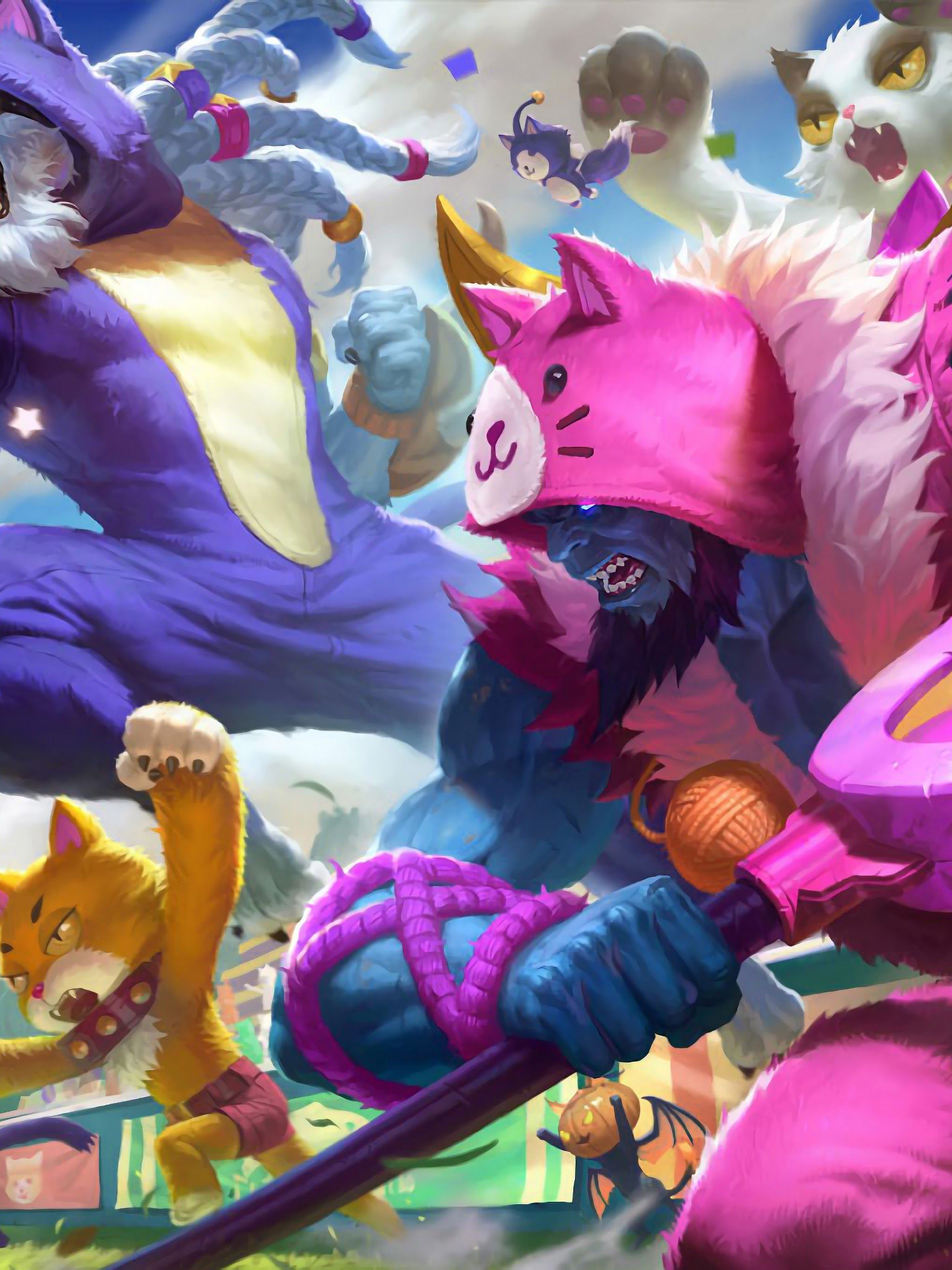 Pretty Kitty Rengar Splash Art LoL 4K Wallpaper