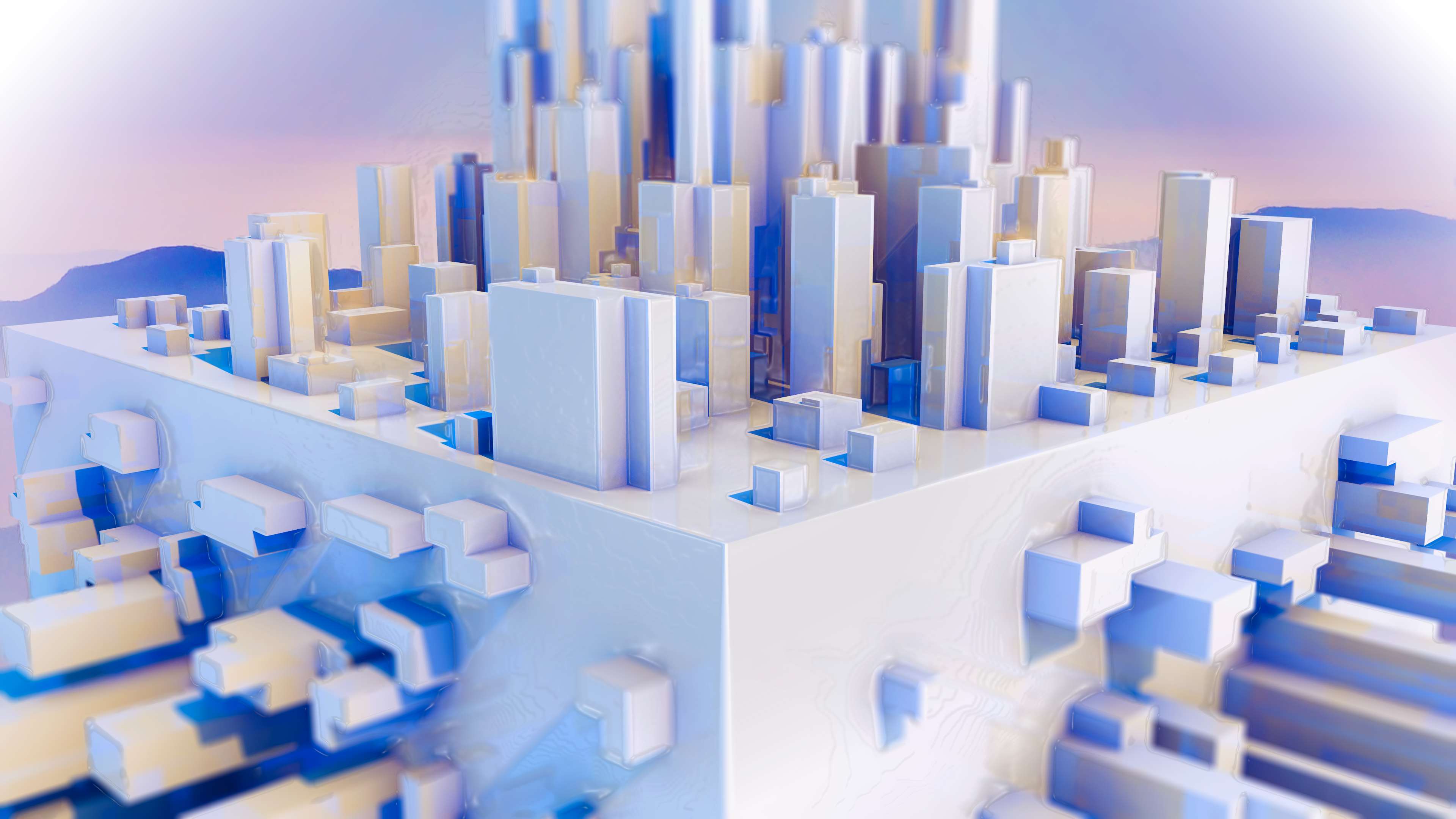 3840x2160 3D, 4k, abstract, blur, city, cube, HD wallpaper, pastel, white, white background 4k wallpaper JPG 322 kB HD Wallpaper