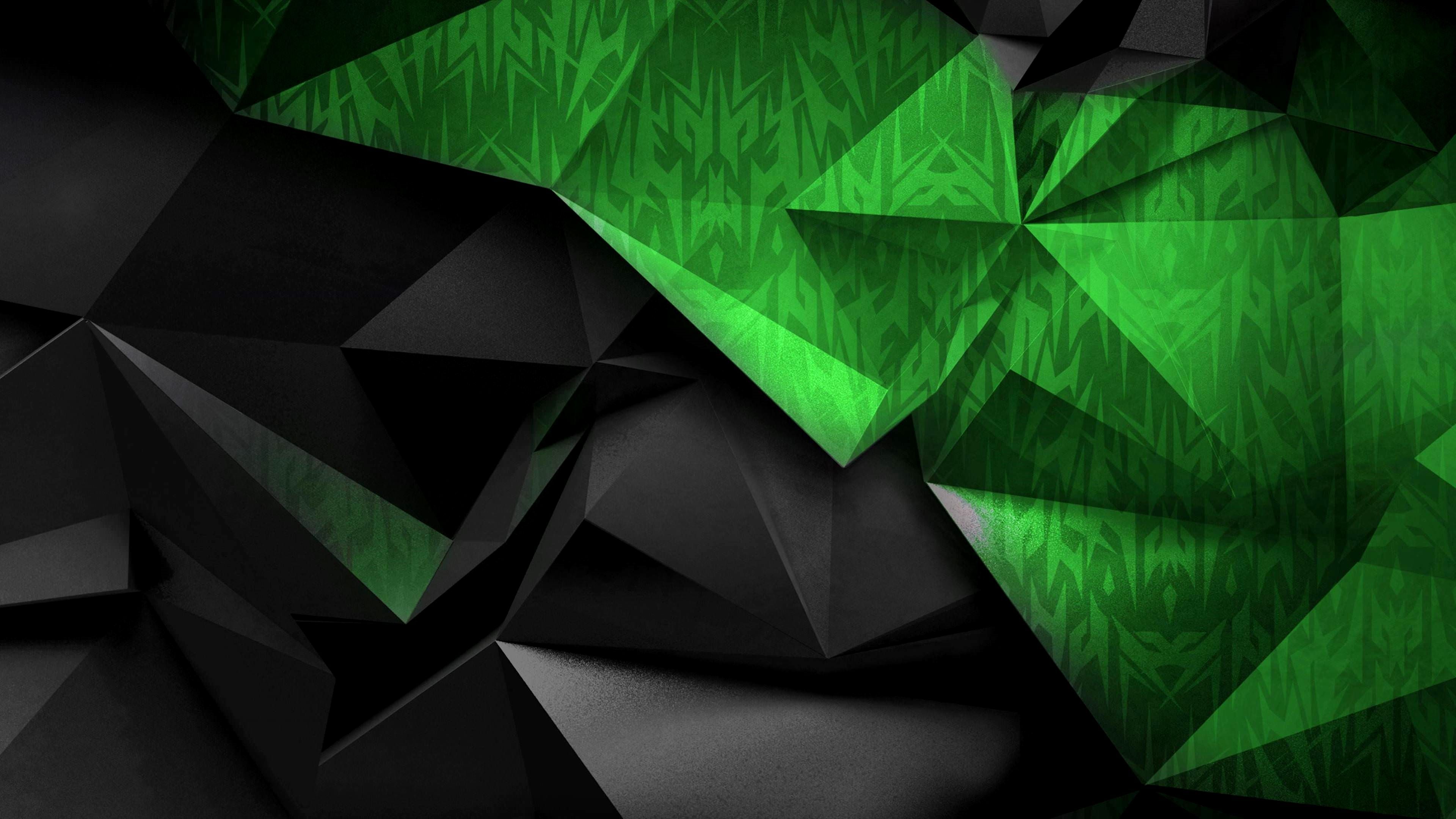 Wallpaper 4K Green Gallery. Green and black background, Green wallpaper, Abstract