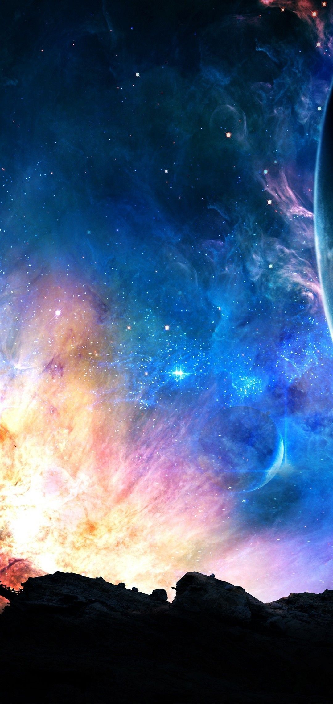 Space fantasy, iPhone, Desktop HD Background / Wallpaper (1080p, 4k) HD Wallpaper (Desktop Background / Android / iPhone) (1080p, 4k) (1080x2280)