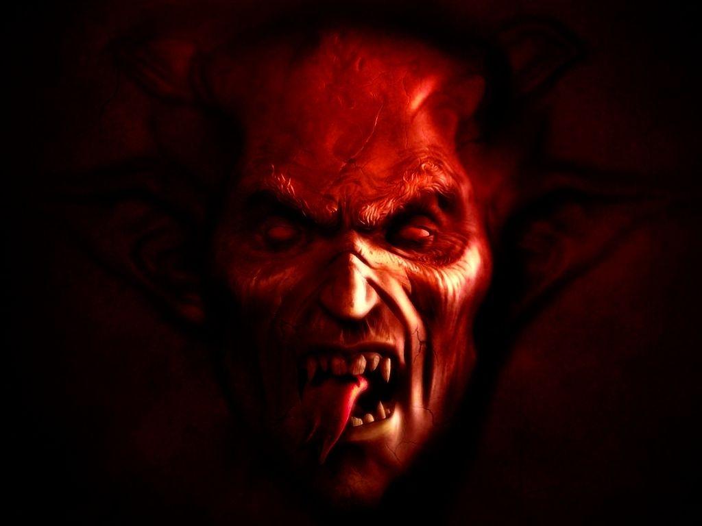 Demon Face Scary Wallpaper Background. Scary Wallpaper Background