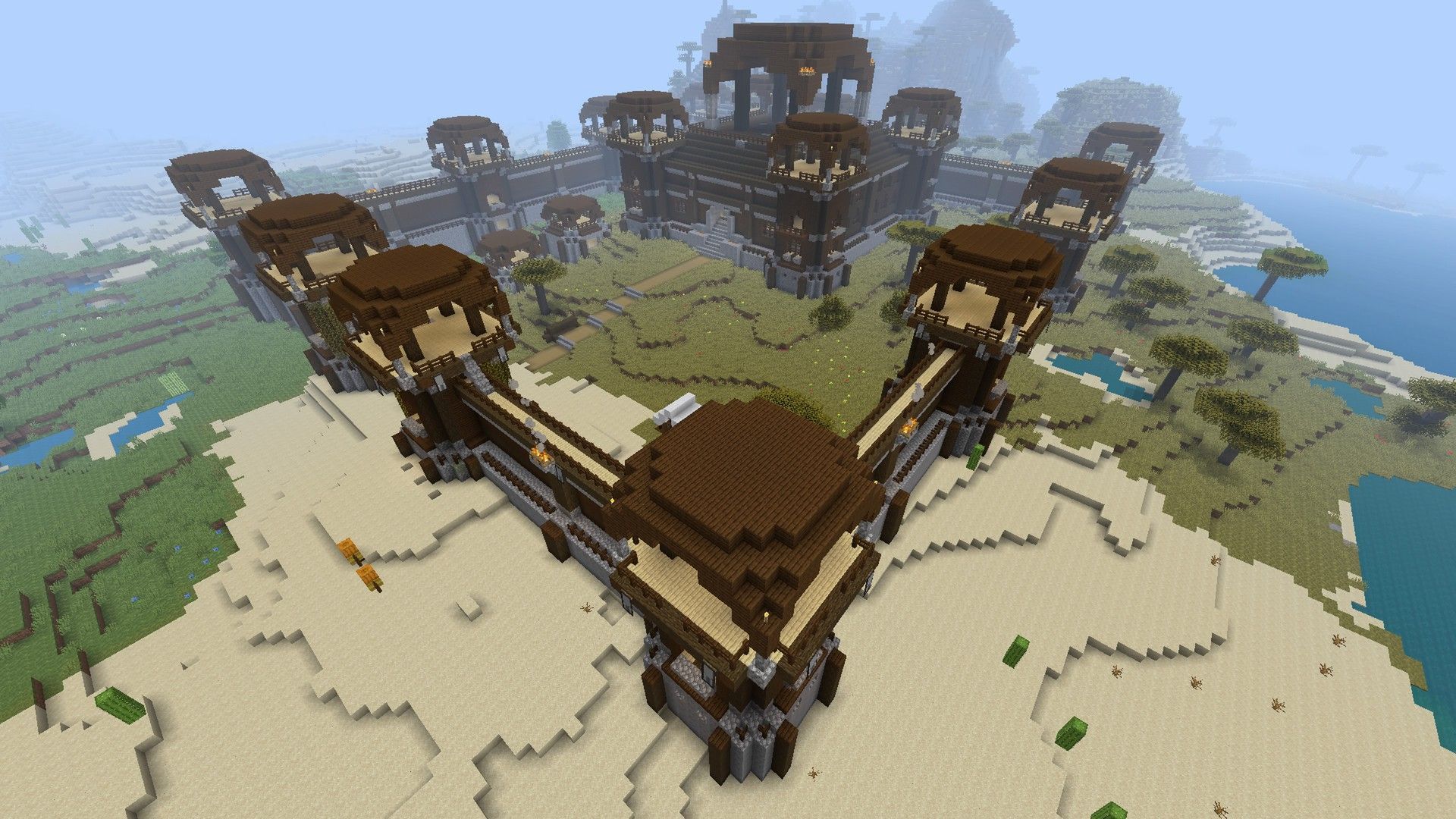 I've Made A Pillager Fortress. By U Kobomino. Minecraft Art, Minecraft Creations, Minecraft Designs