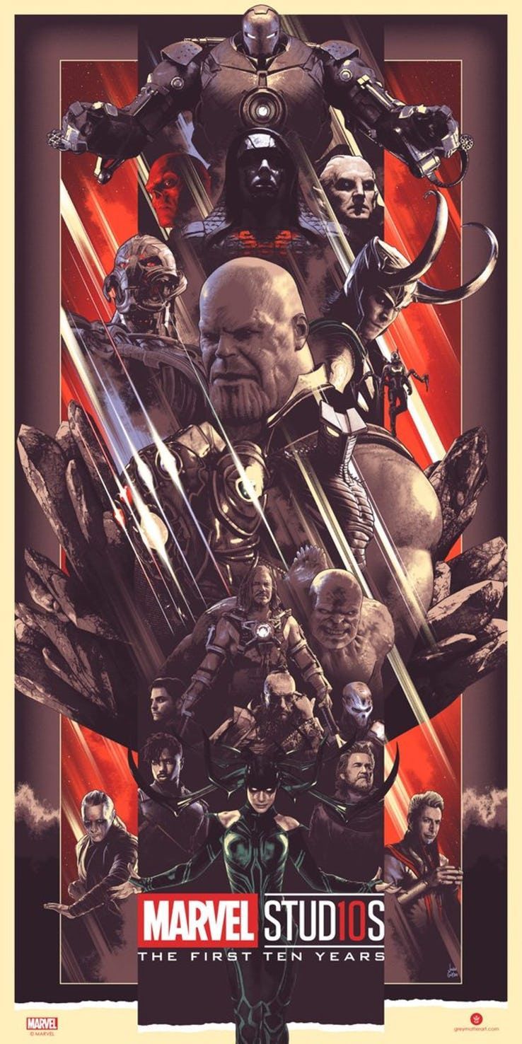 Marvel MCU Villains Poster. Marvel villains, Marvel posters, Marvel superheroes