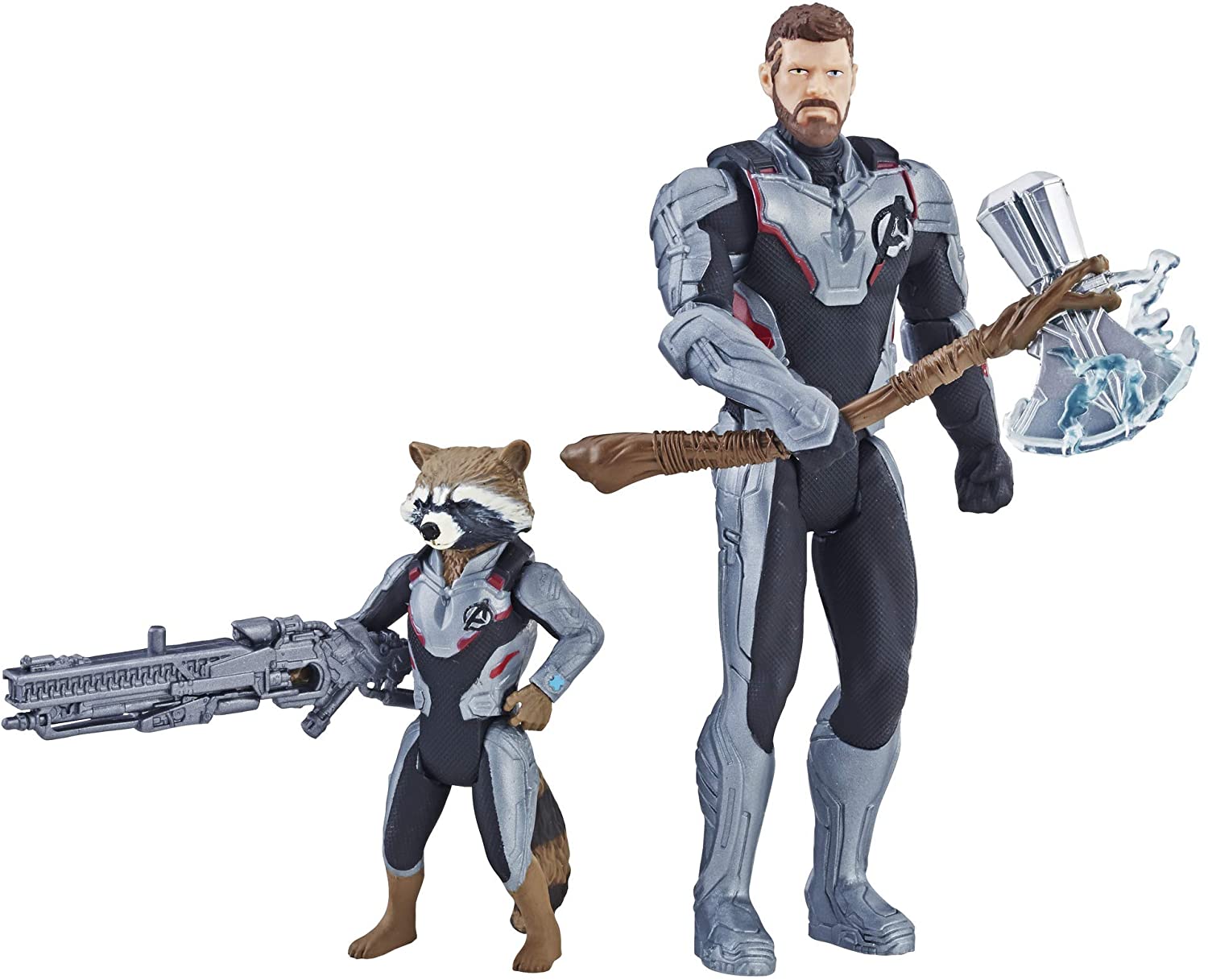 Avengers Marvel Endgame Thor & Rocket Raccoon 2 Pack Characters from Marvel Cinematic Universe Mcu Movies: Toys & Games