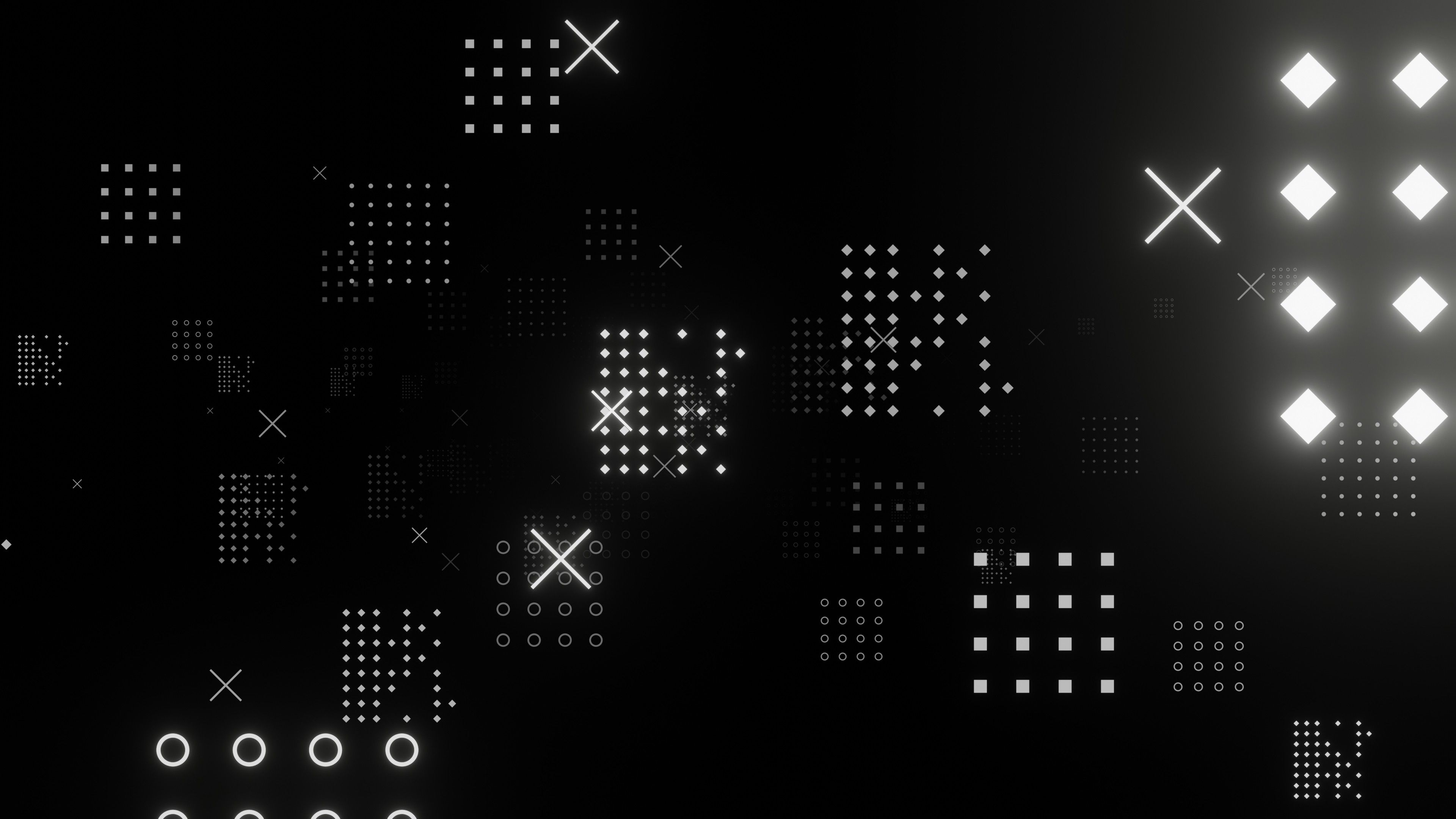 Black Dots 4K HD Abstract Wallpaper