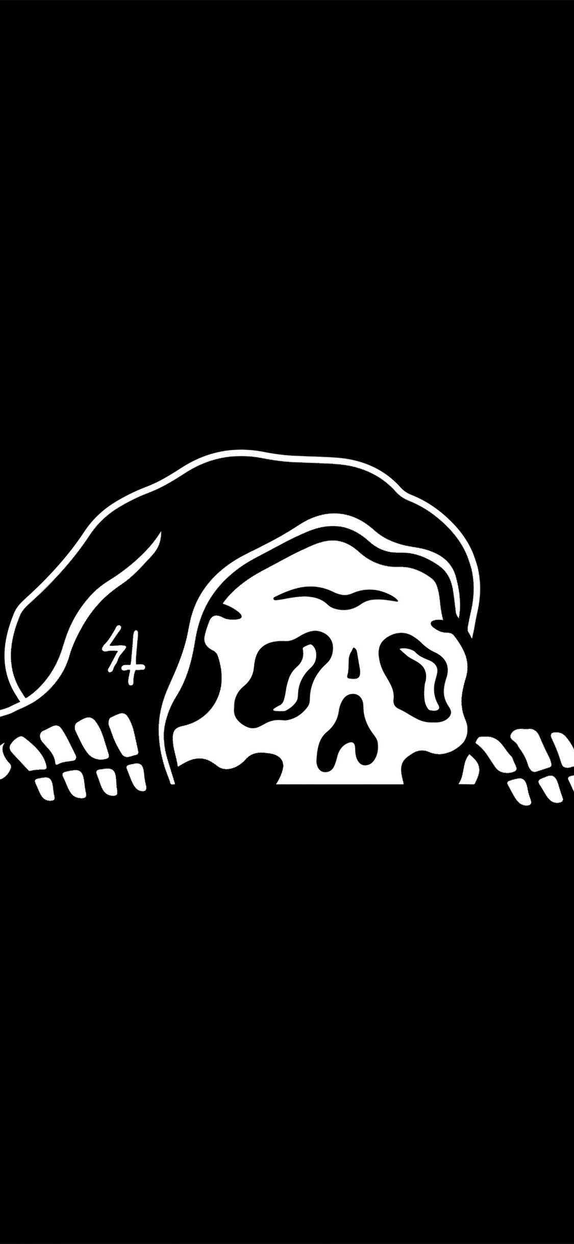 Skull Dark Black Minimal 4k iPhone XS, iPhone iPhone X HD 4k Wallpaper, Image, Background, Photo and Picture