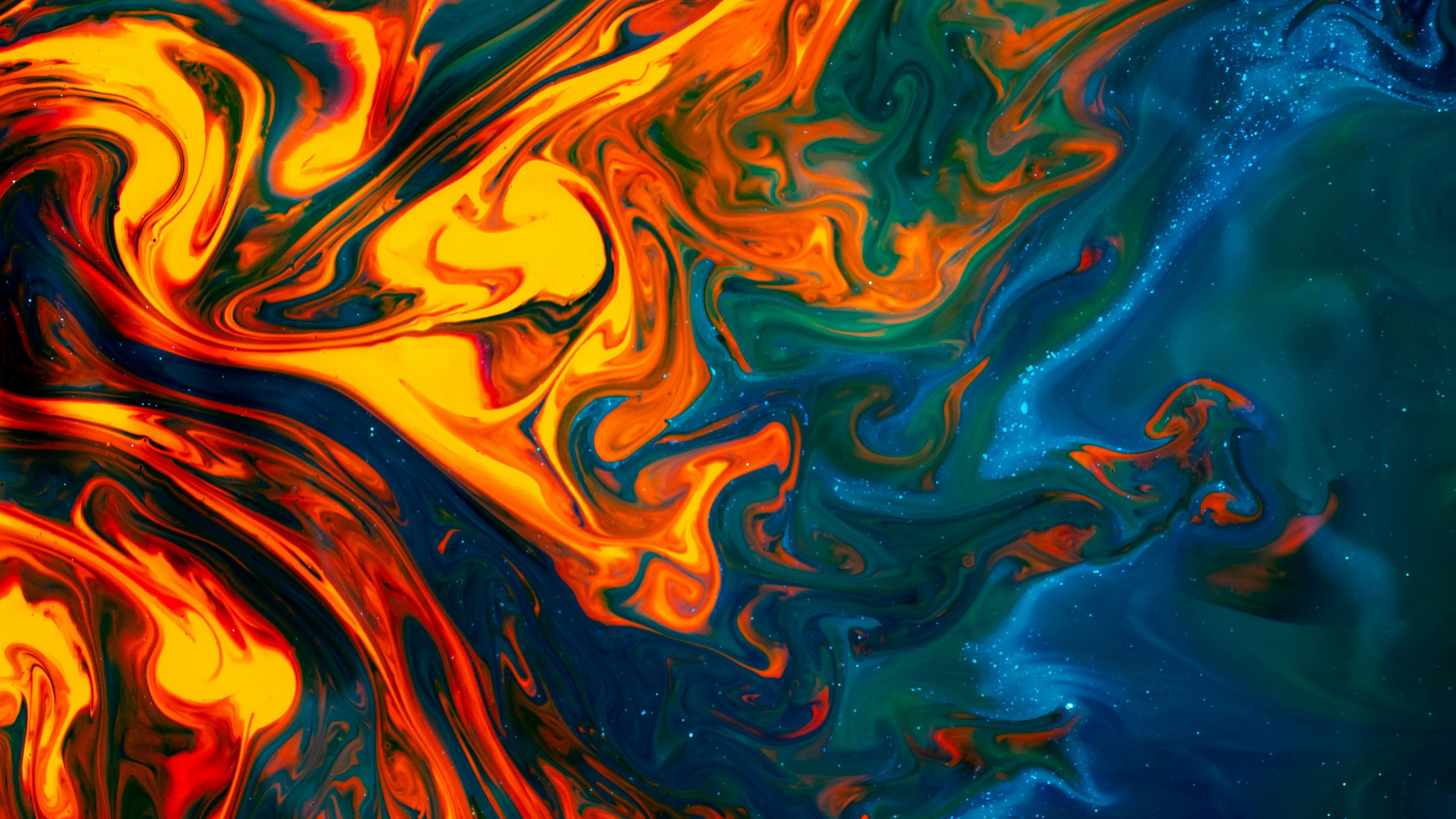 Download wallpaper 3840x2160 stains, paint, liquid, mixing, colors 4k uhd 16:9 HD background