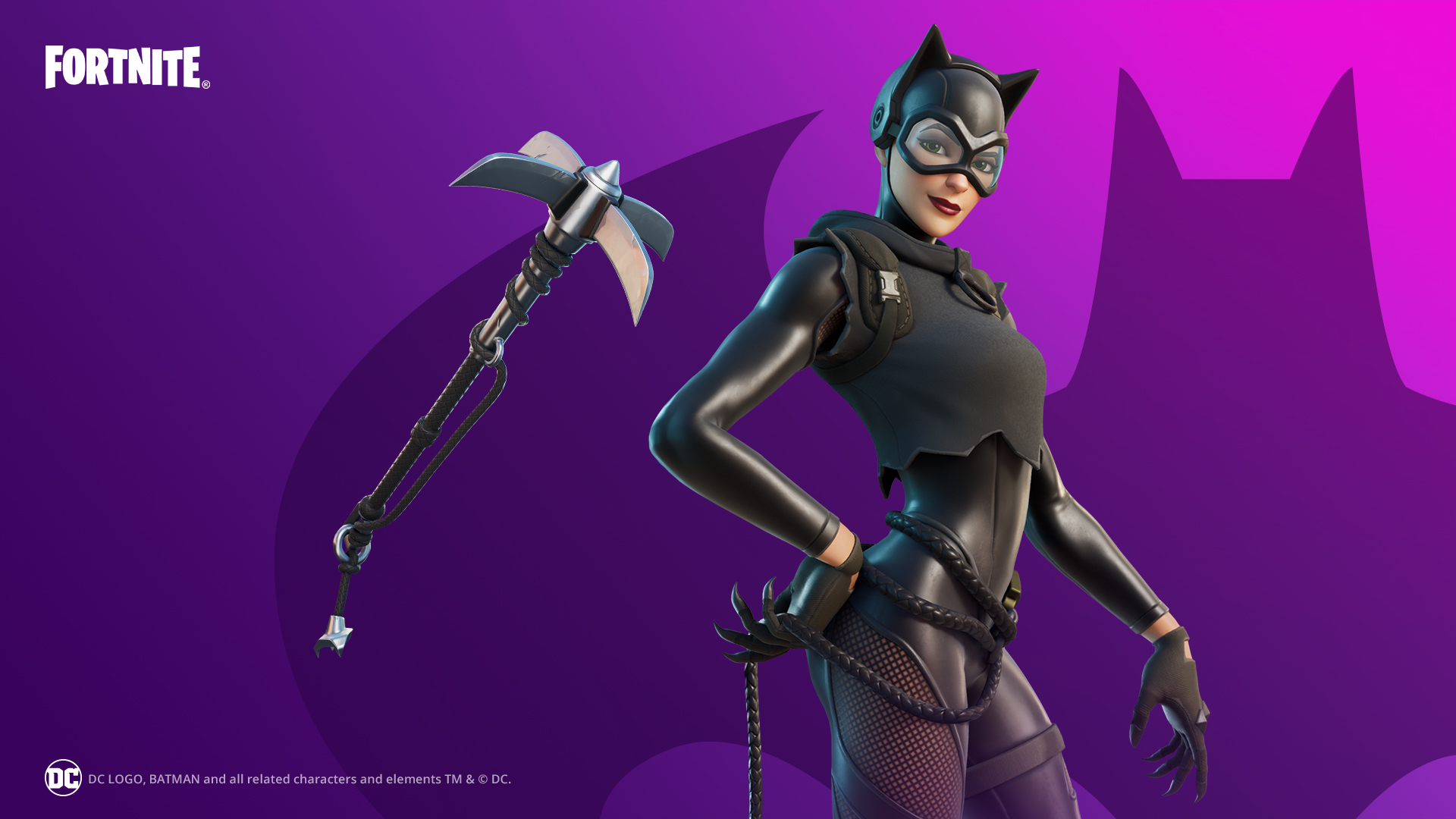 Catwoman Zero Fortnite wallpaper