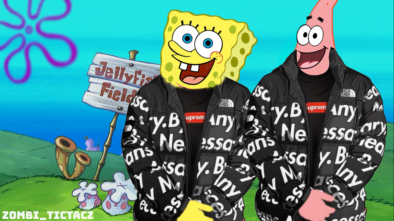 Drip Spongebob and Patrick Photohoot at Jelly Fish Fields