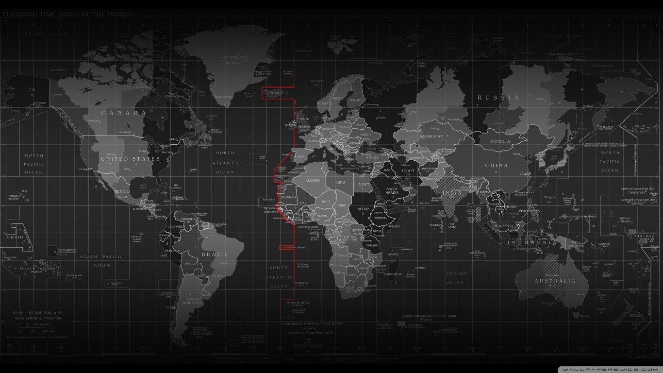 Time Zone Map ❤ 4K HD Desktop Wallpaper for 4K Ultra HD TV • Tablet