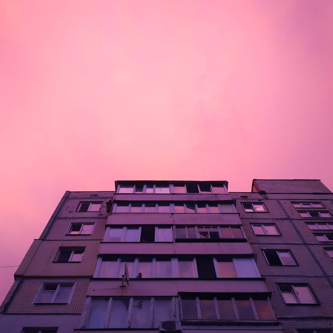 vaporwave #aesthetic #pinkaesthetic #sovietwave #architecture #pinksky. Обои, Рисунки, Рисунок