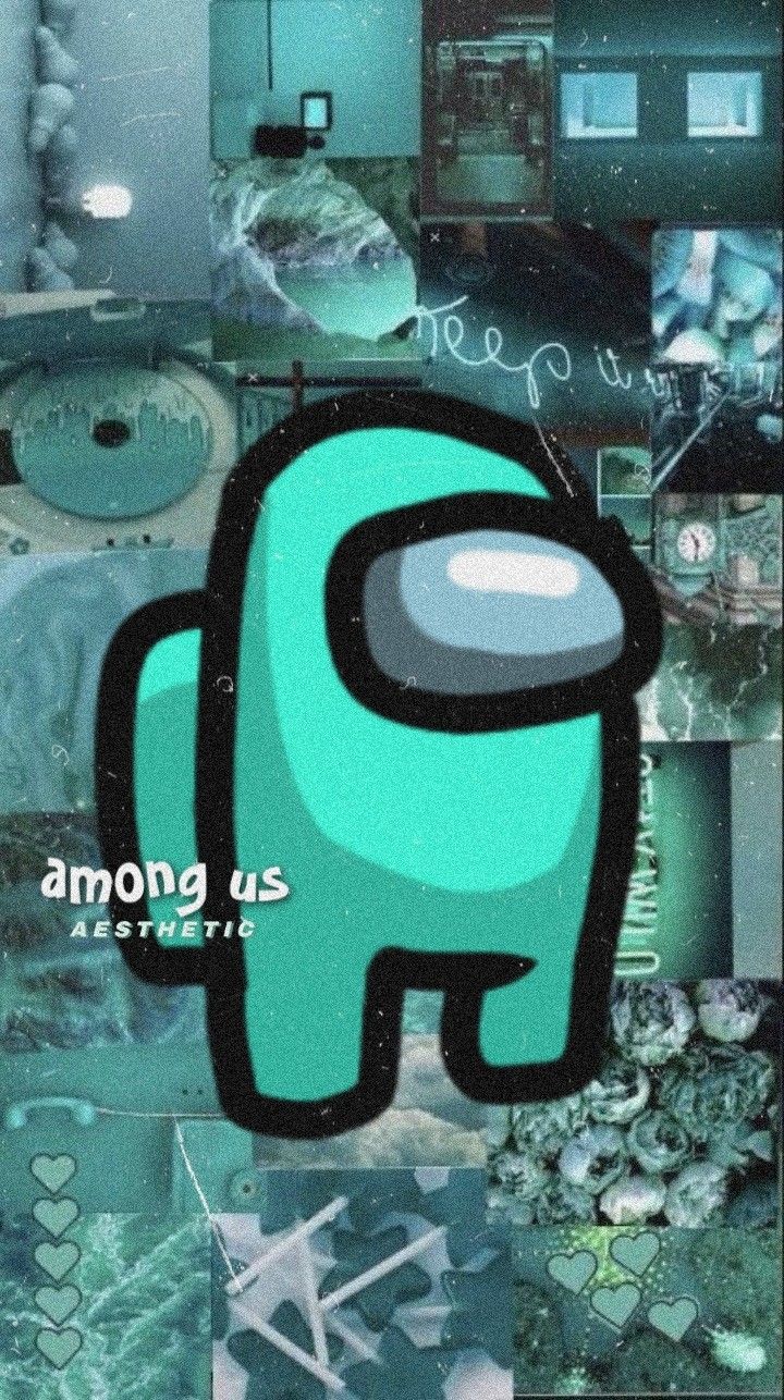 Among US wallpaper cyan