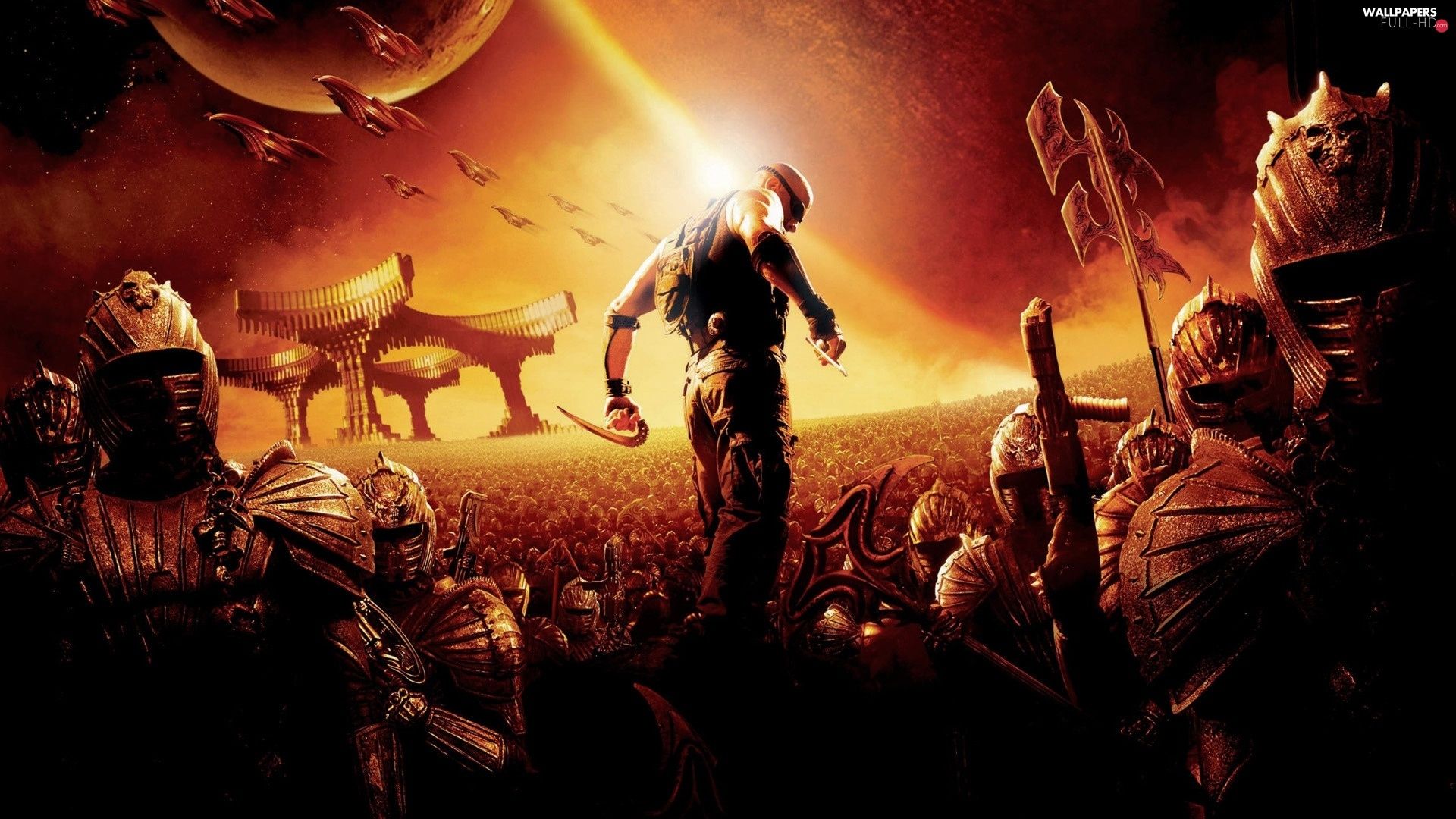 Chronicles Of Riddick, Vin Diesel, movie HD Wallpaper: 1920x1080