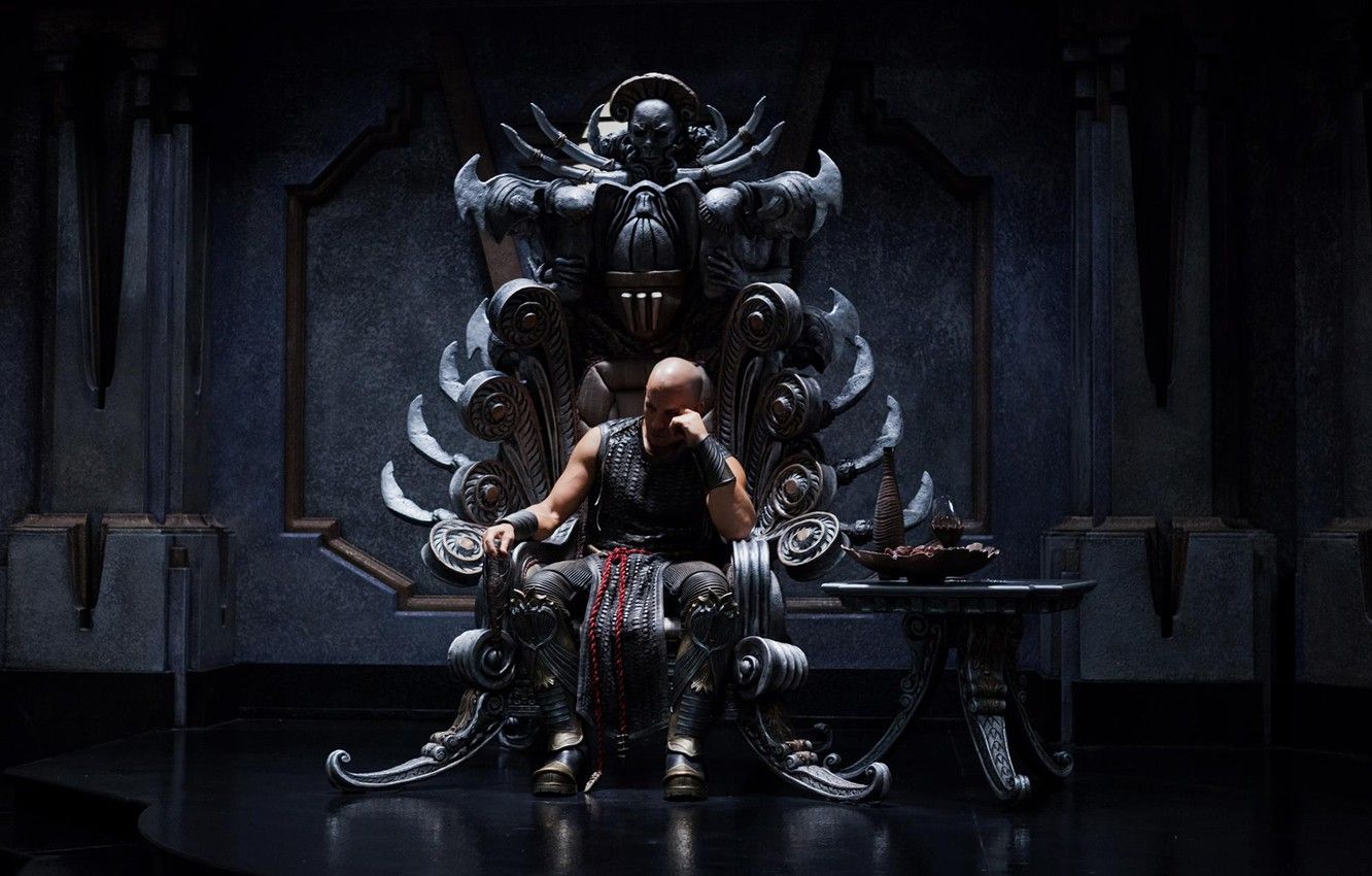 Wallpaper hall, The Chronicles of Riddick, The Chronicles Of Riddick, VIN Diesel, the throne, Vin Diesel image for desktop, section фильмы