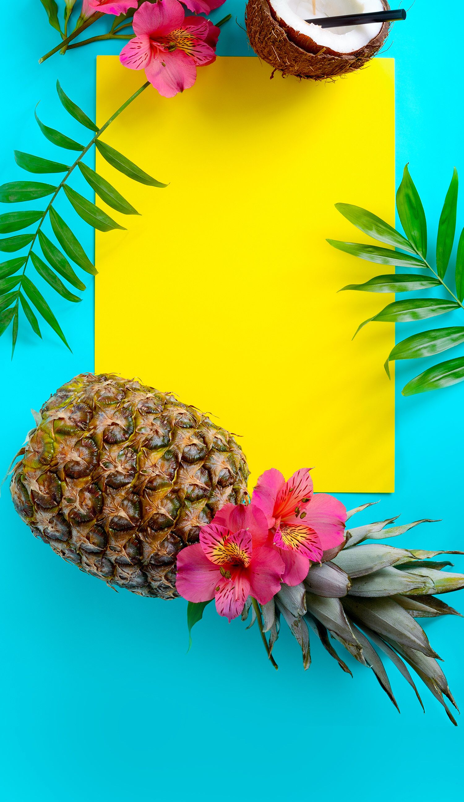 Summer Wallpaper, iPhone Wallpaper, Tropical, Fruit, Wallpaper Tropical Background