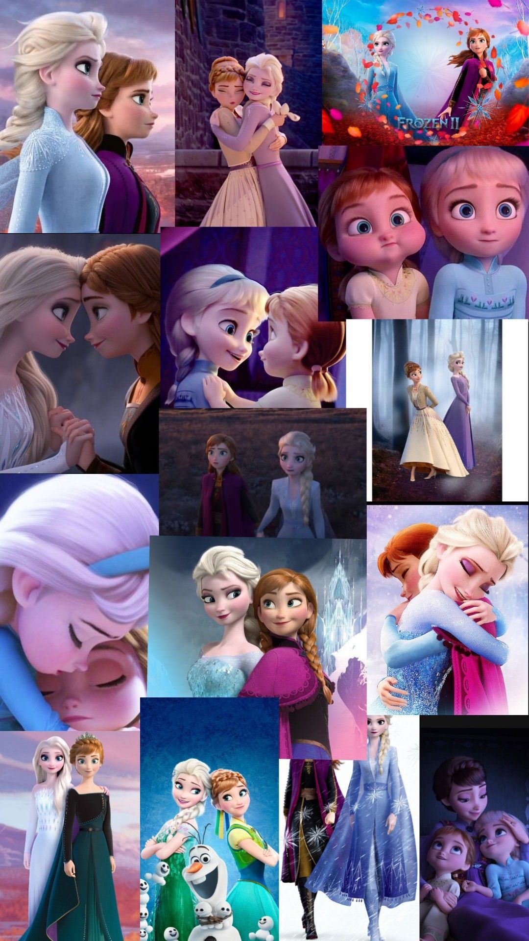 Elsa and Anna wallpaper. Disney princess wallpaper, Disney collage, Wallpaper iphone disney princess