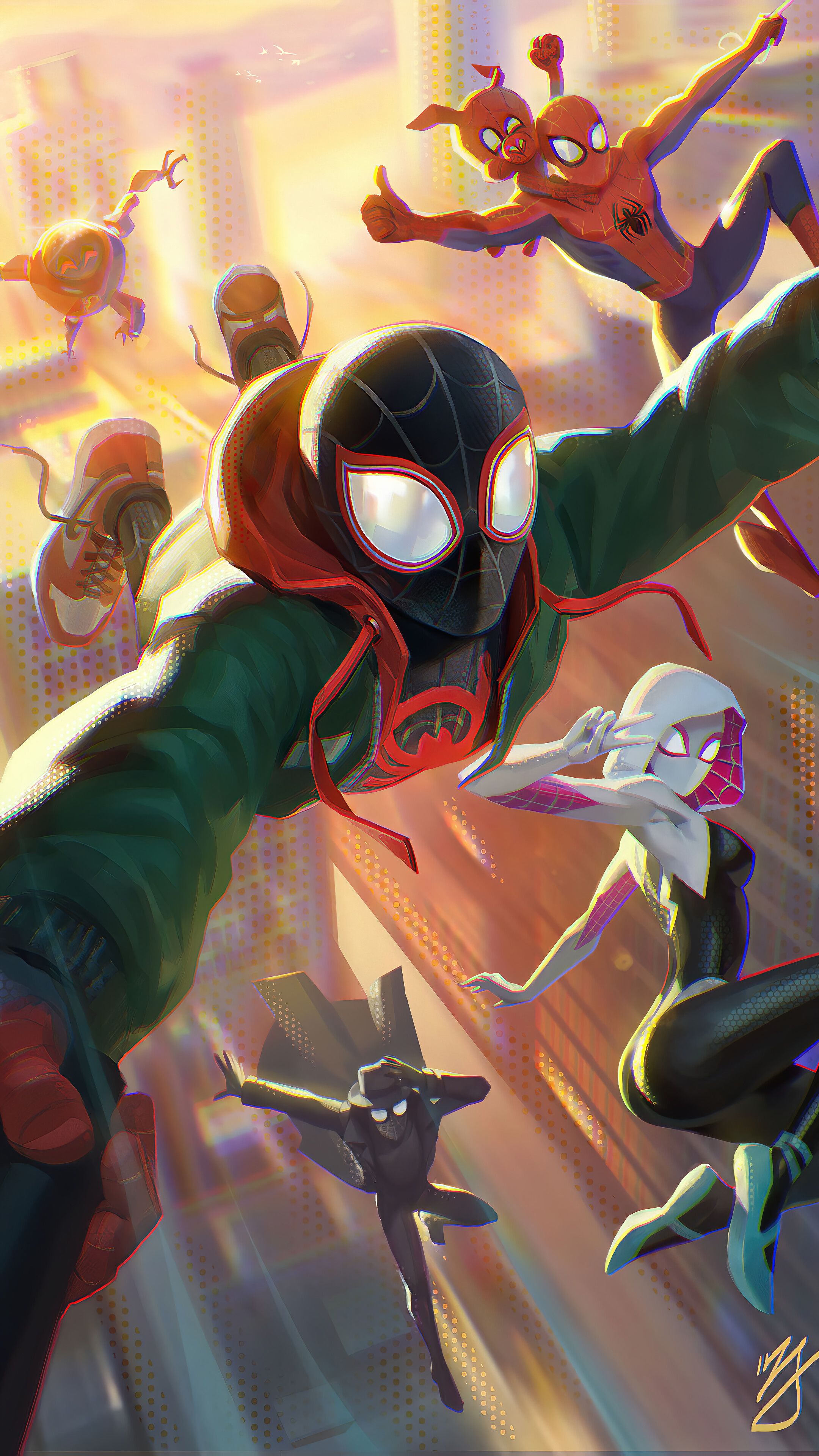 Celebrity Rumor: Spider Man Miles Morales Phone Wallpaper, HD Wallpaper Illustration Of Spider Man Falling Down Miles Morales Spider Man Into The Spider Verse Wallpaper Flare / This frees up the