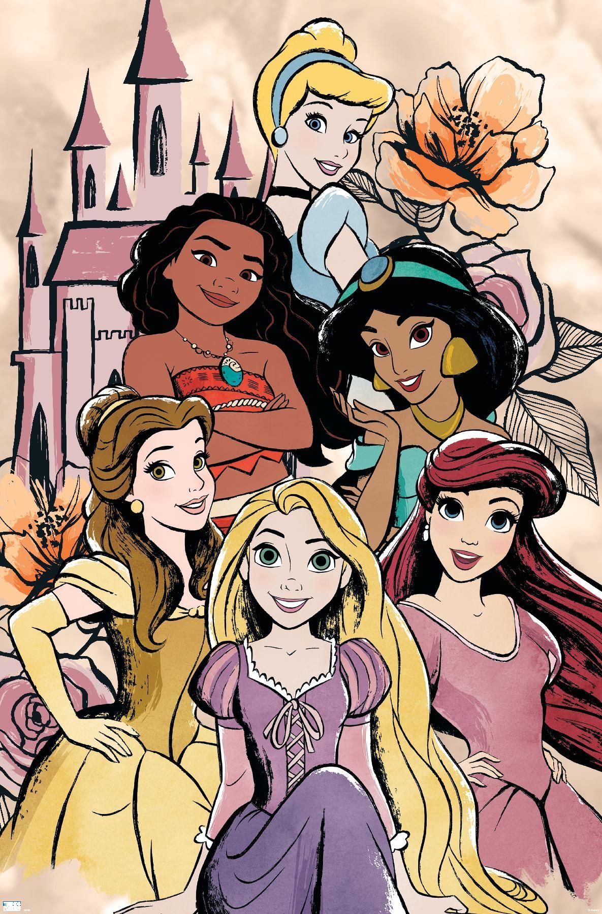 Disney Ultimate Princess Celebration Group. Cute disney drawings, Disney art, Disney wallpaper
