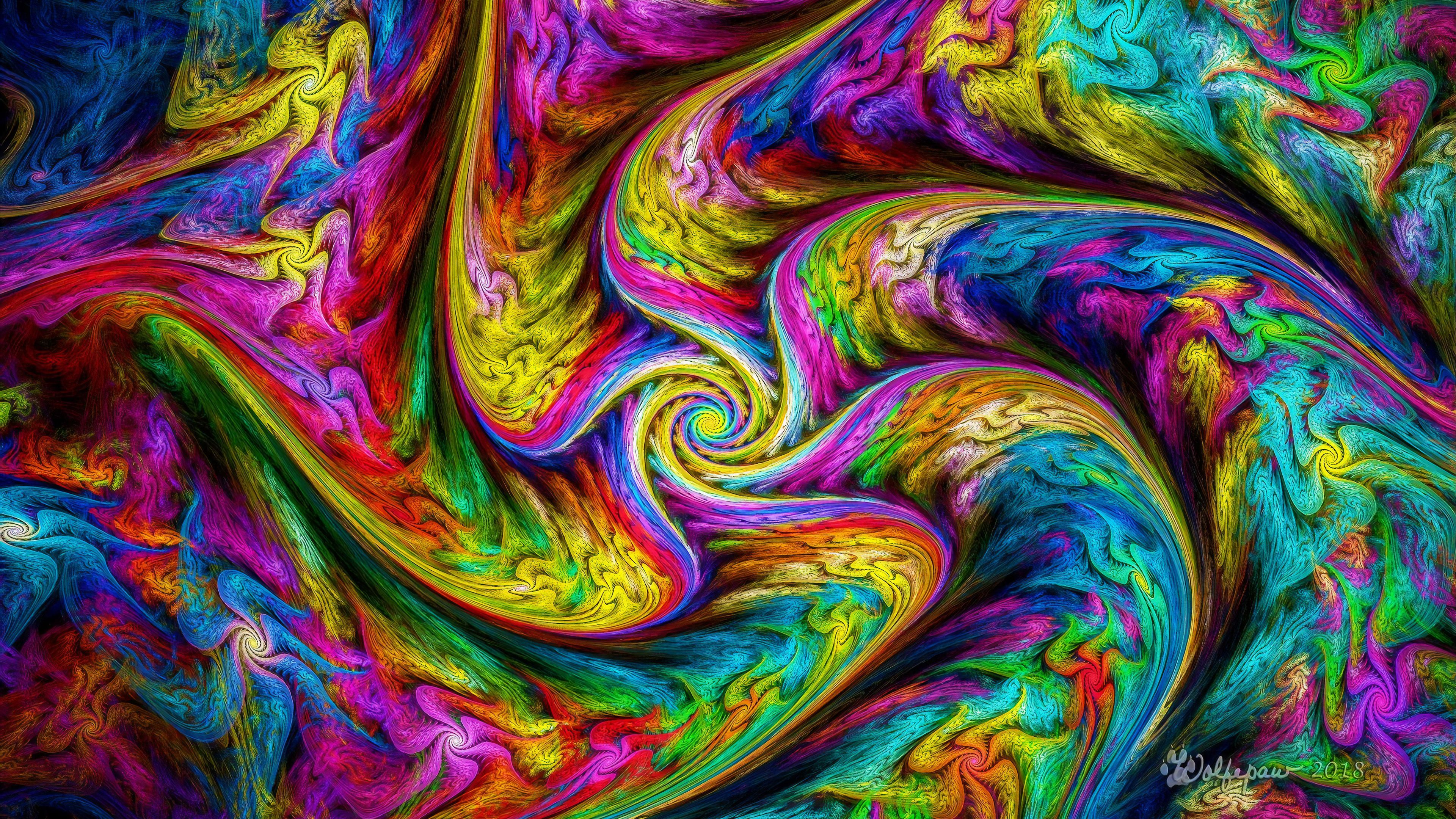 Rainbow Gnarl Hd Wallpaper, Digital Art Wallpaper, Wallpaper, Colorful Wallpaper, Abstract W. Abstract Wallpaper, Art Wallpaper, Colorful Wallpaper