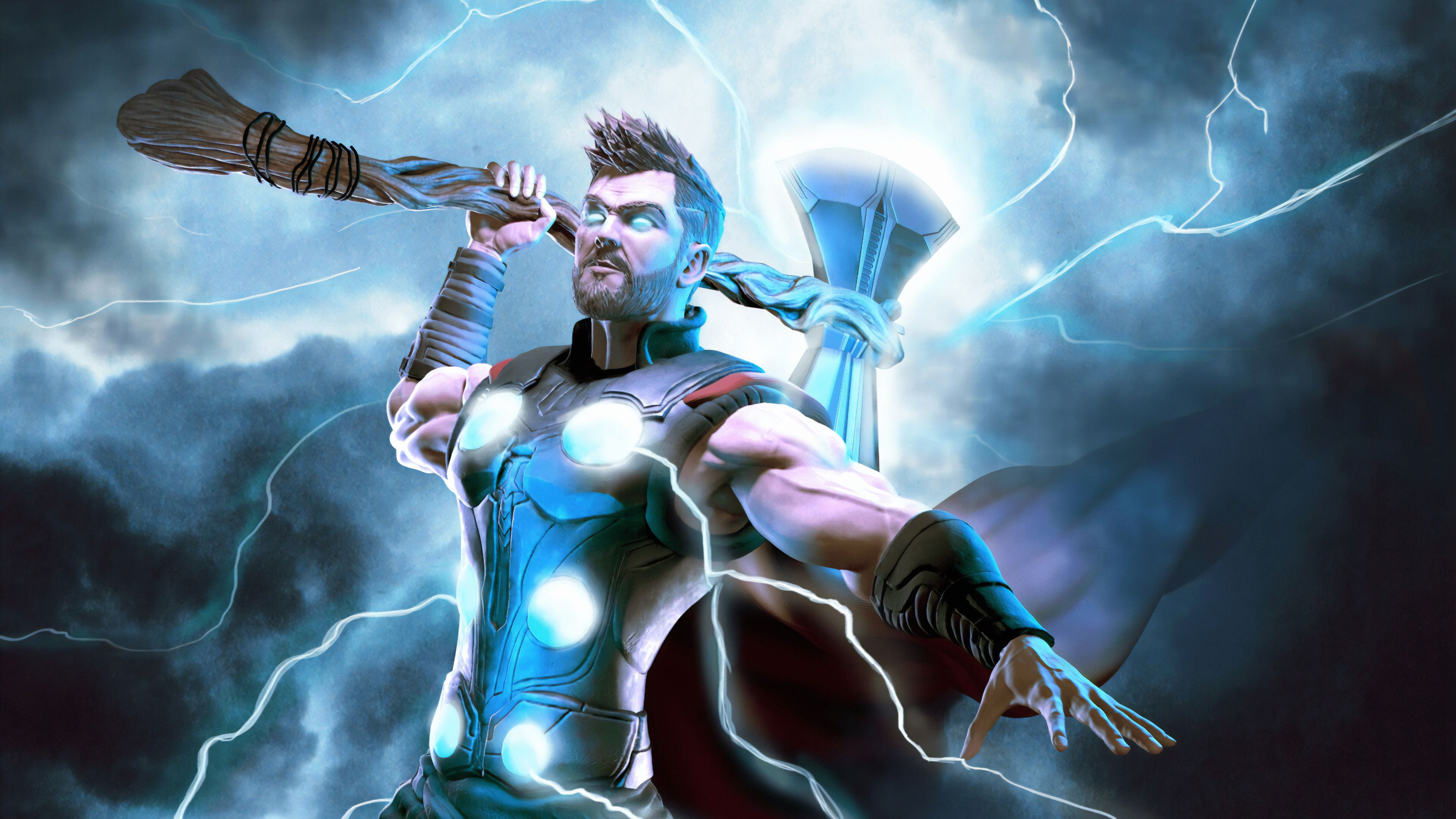 Thor Lighting 4k 1600x900 Resolution HD 4k Wallpaper, Image, Background, Photo and Picture