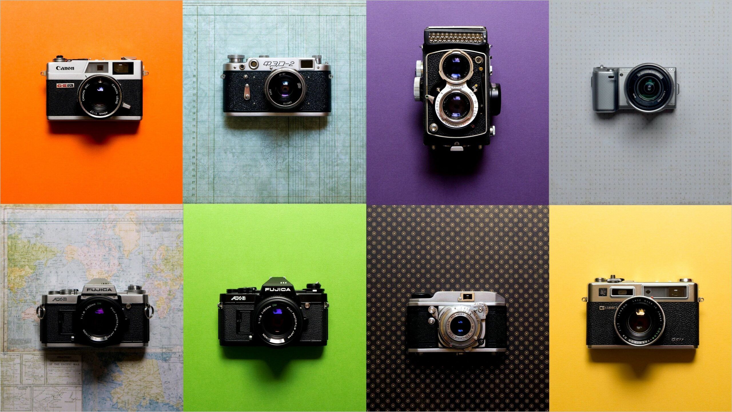 Fuji 4k Camera Wallpaper. Camera wallpaper, Classic camera, Vintage cameras