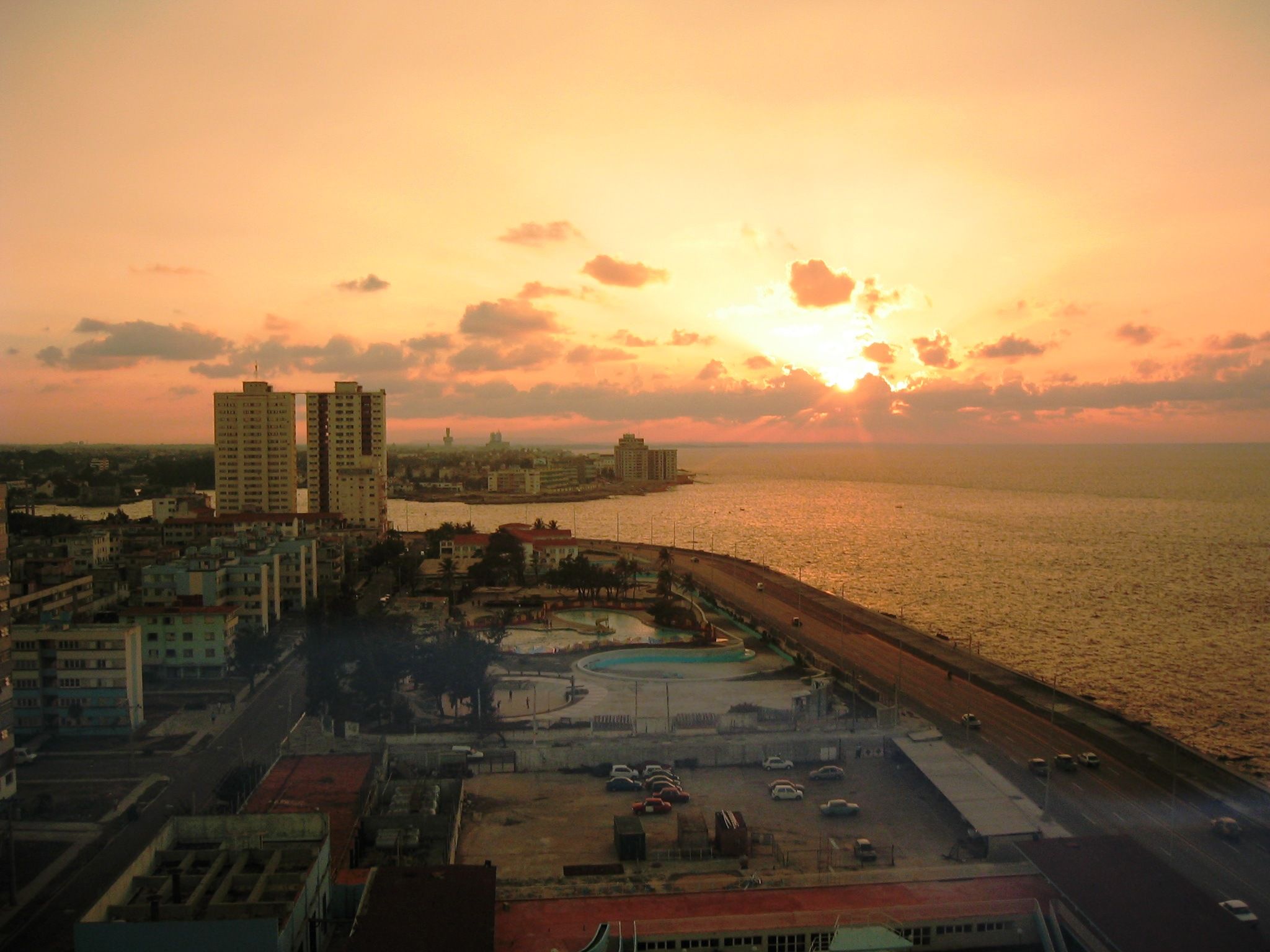Sunset from Hotel Rivera, Havana, Cuba