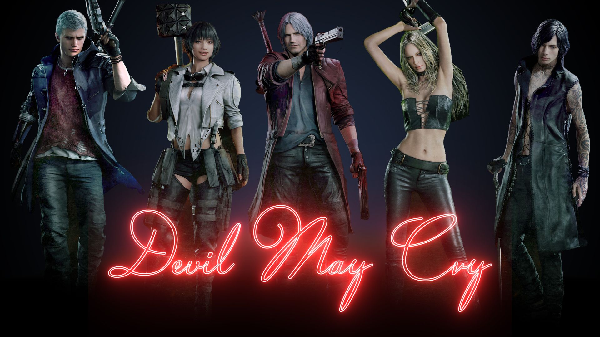 Wallpaper, Devil May Cry, devil may cry Dante Devil May Cry, Nero Devil May Cry, Lady Devil May Cry 1920x1080