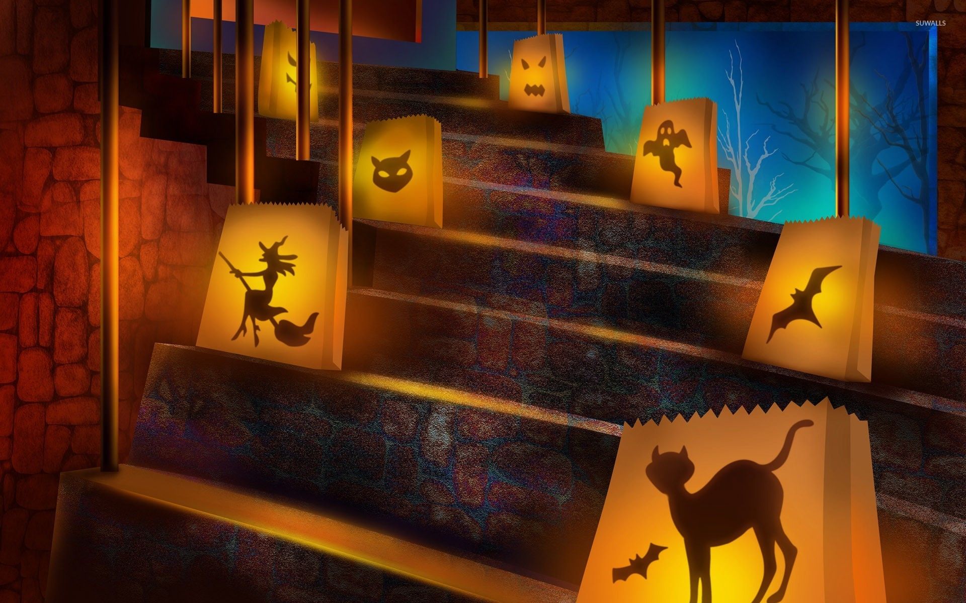 Halloween decoration wallpaper wallpaper