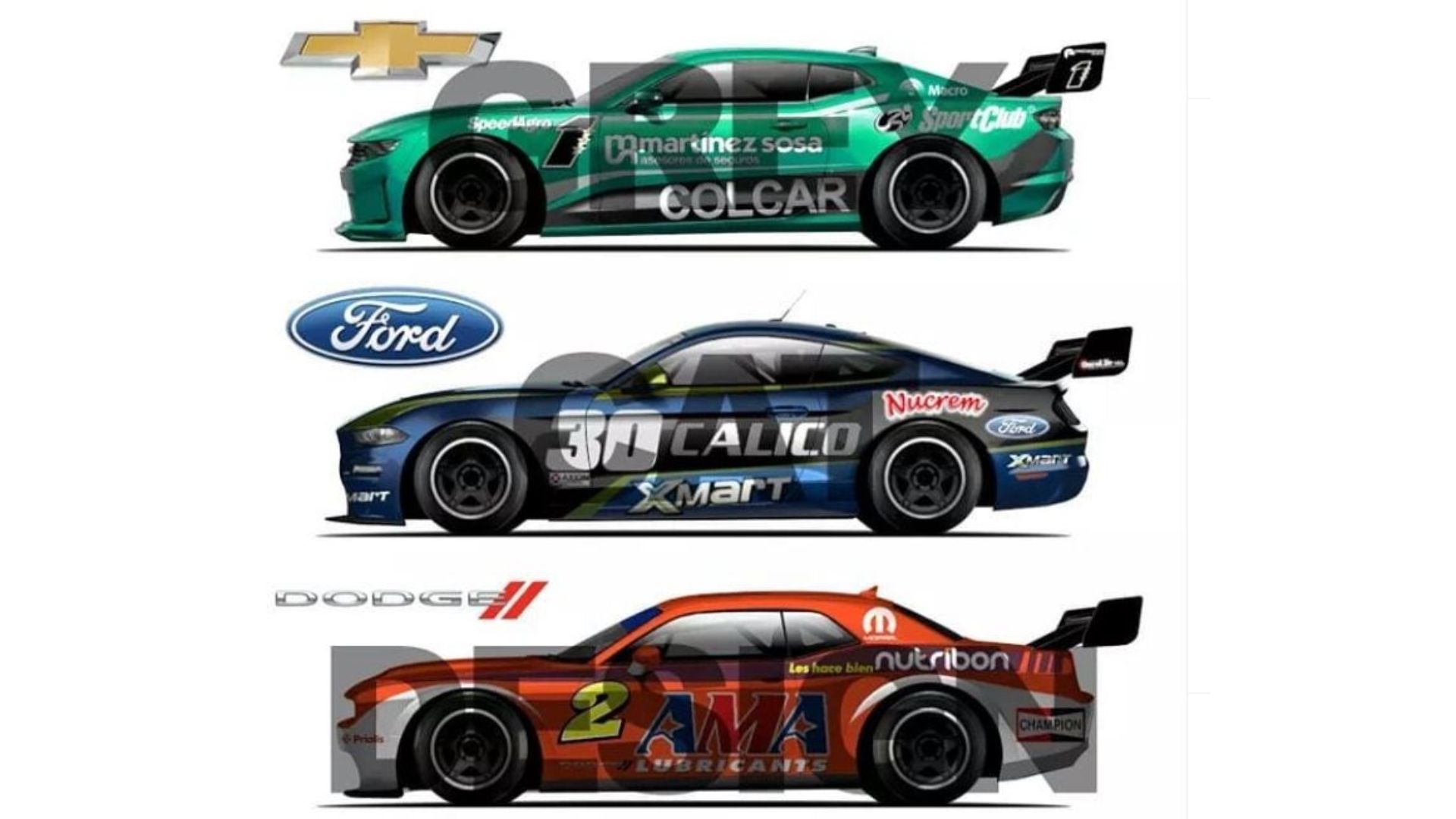 Parabrisas. Cómo sería una categoría de pony cars basada en el TC y el Súper TC2000