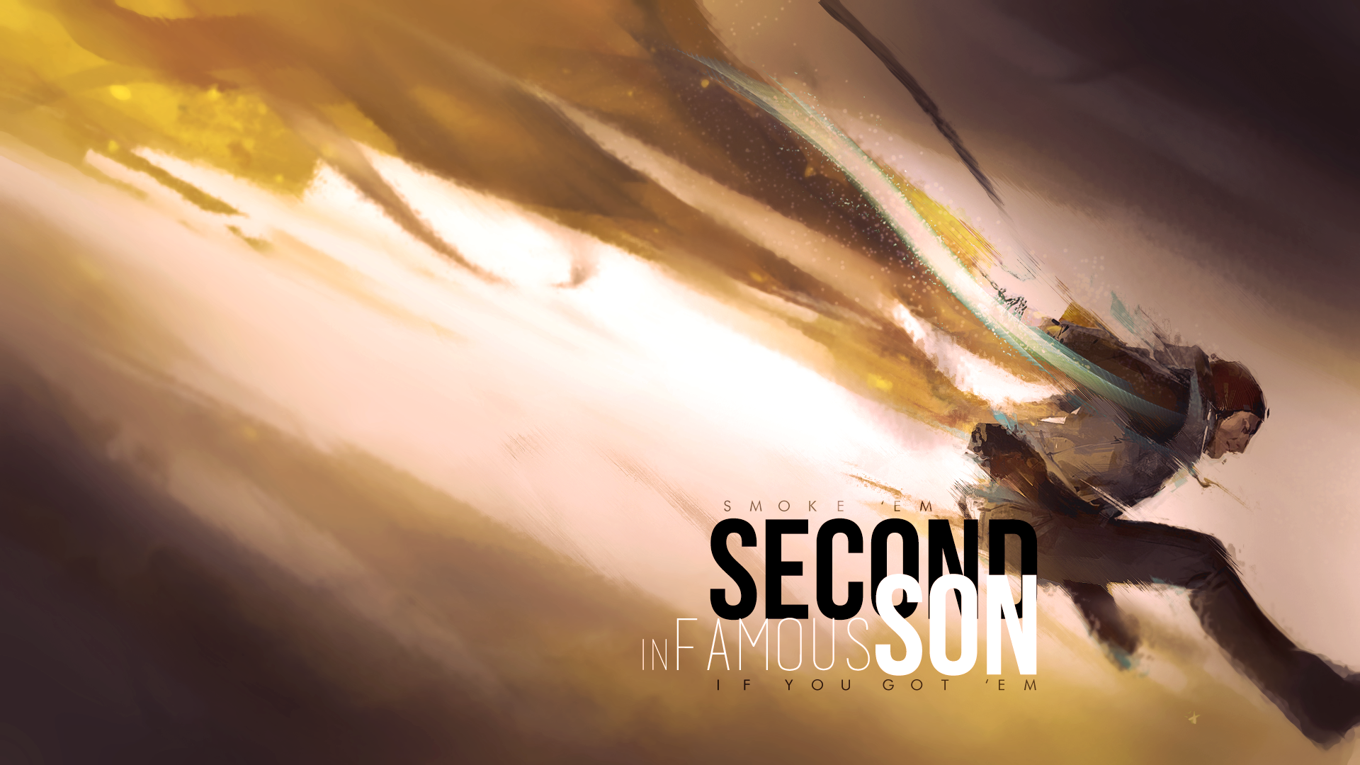 Wallpaper, Infamous Second Son, Delsin Rowe, PlayStation video games 1920x1080
