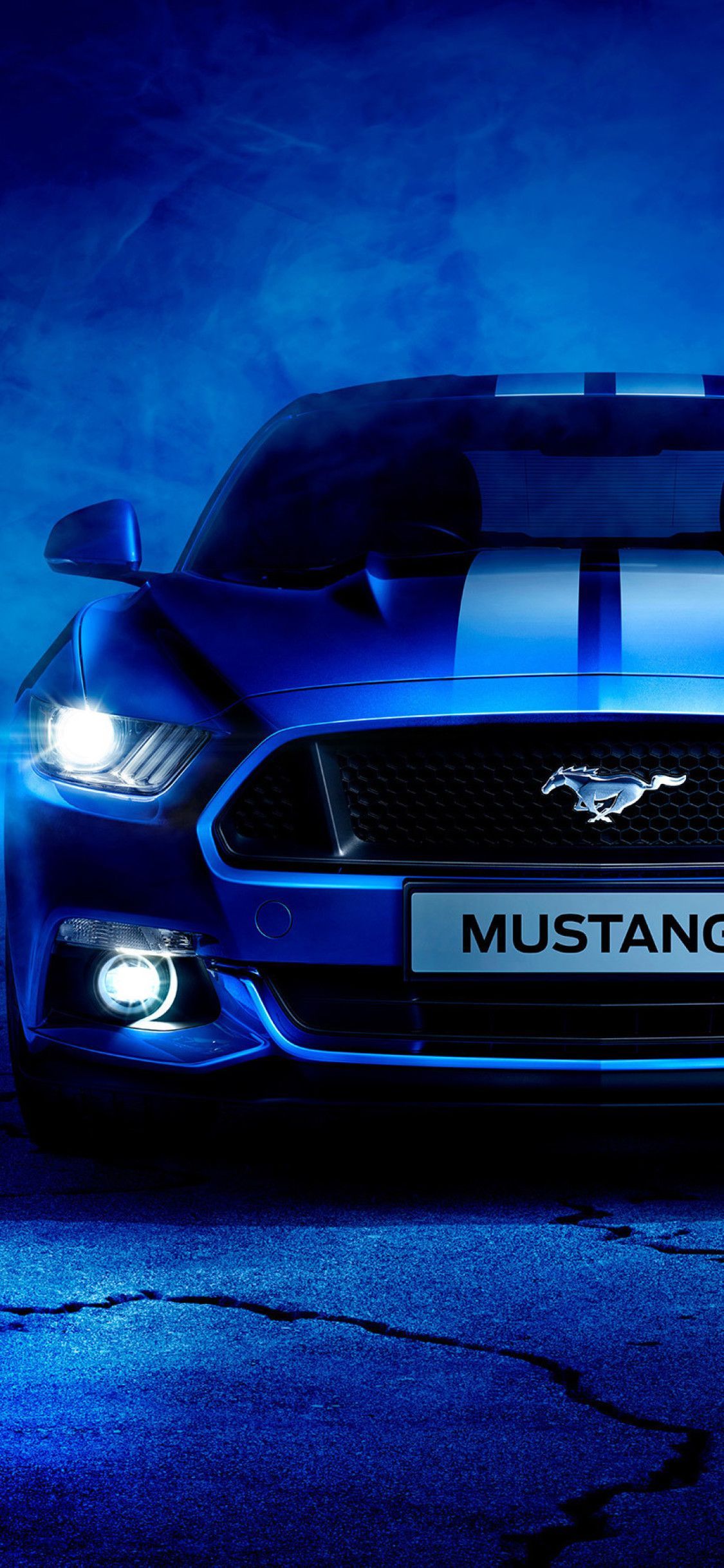 Blue Mustang Wallpaper