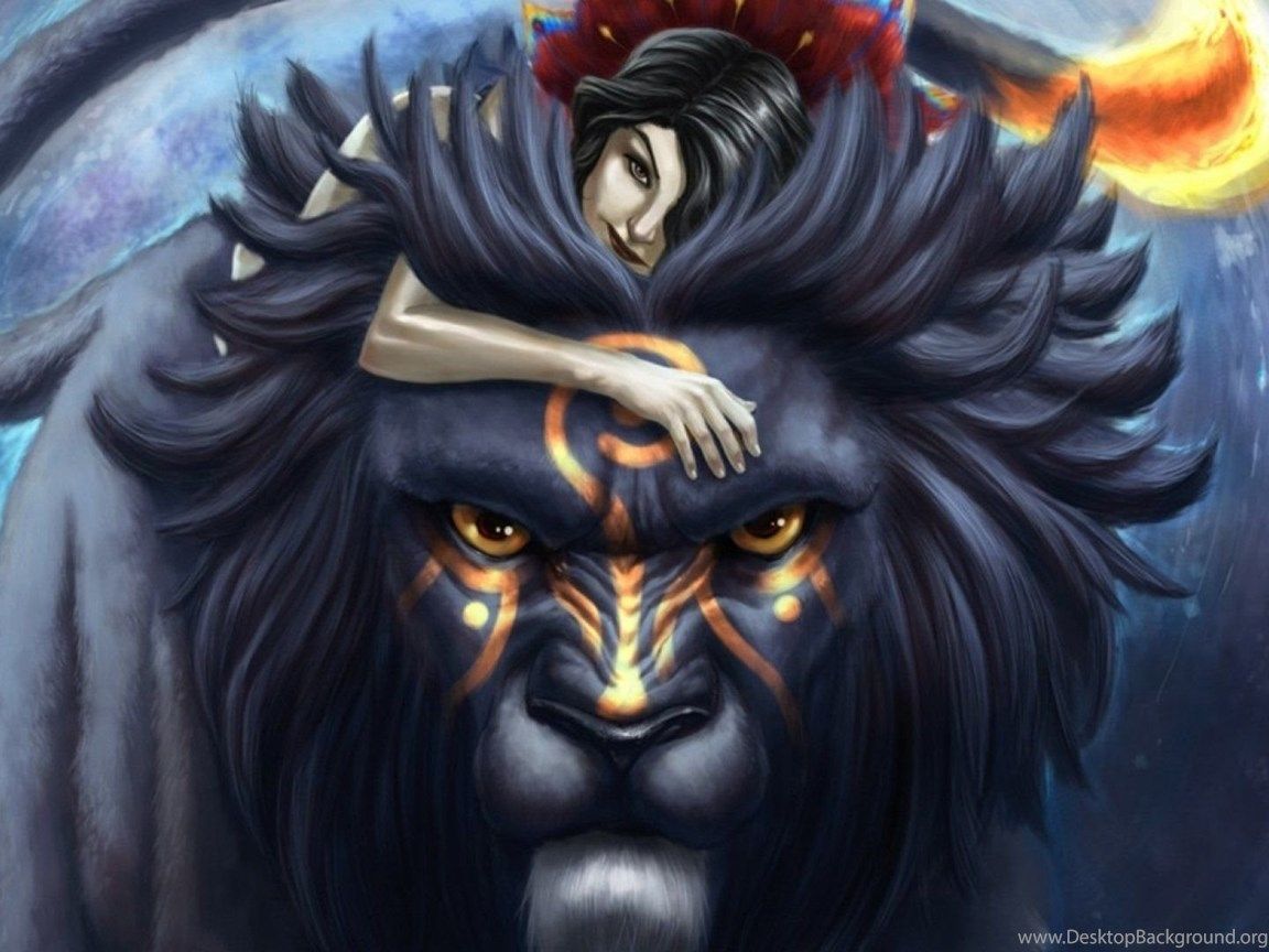 Fantasy Lion Predator Art Artwork Wallpaper Desktop Background