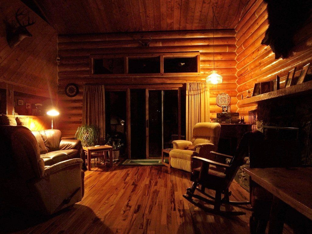 Log Cabin Style Wallpaper