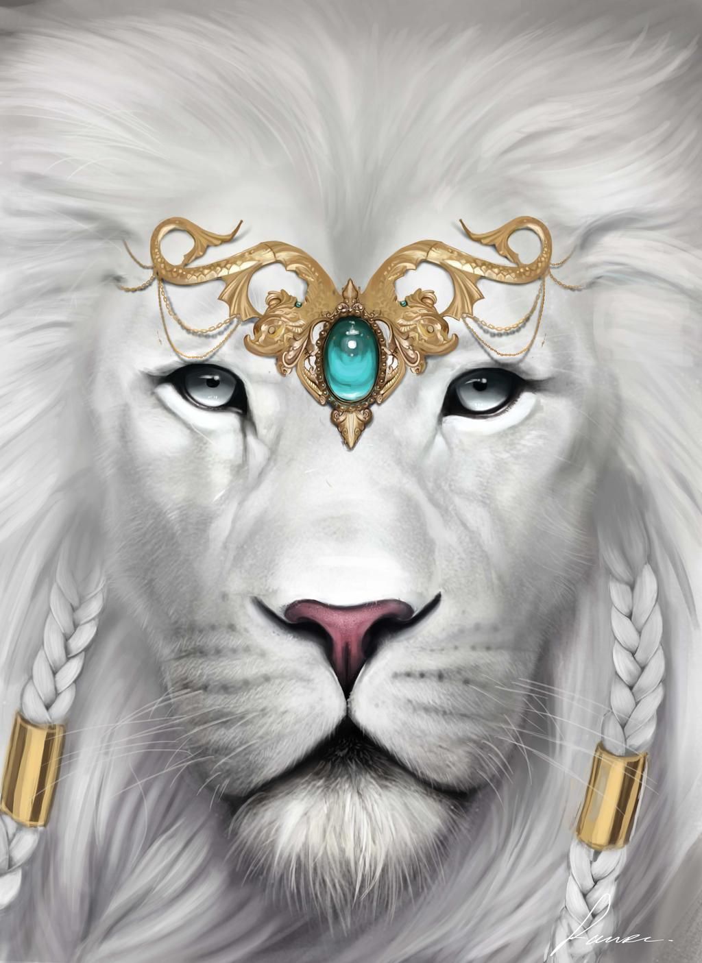 White Lion By Lauuw W. Lion Artwork, Lion Art, Lion King Art