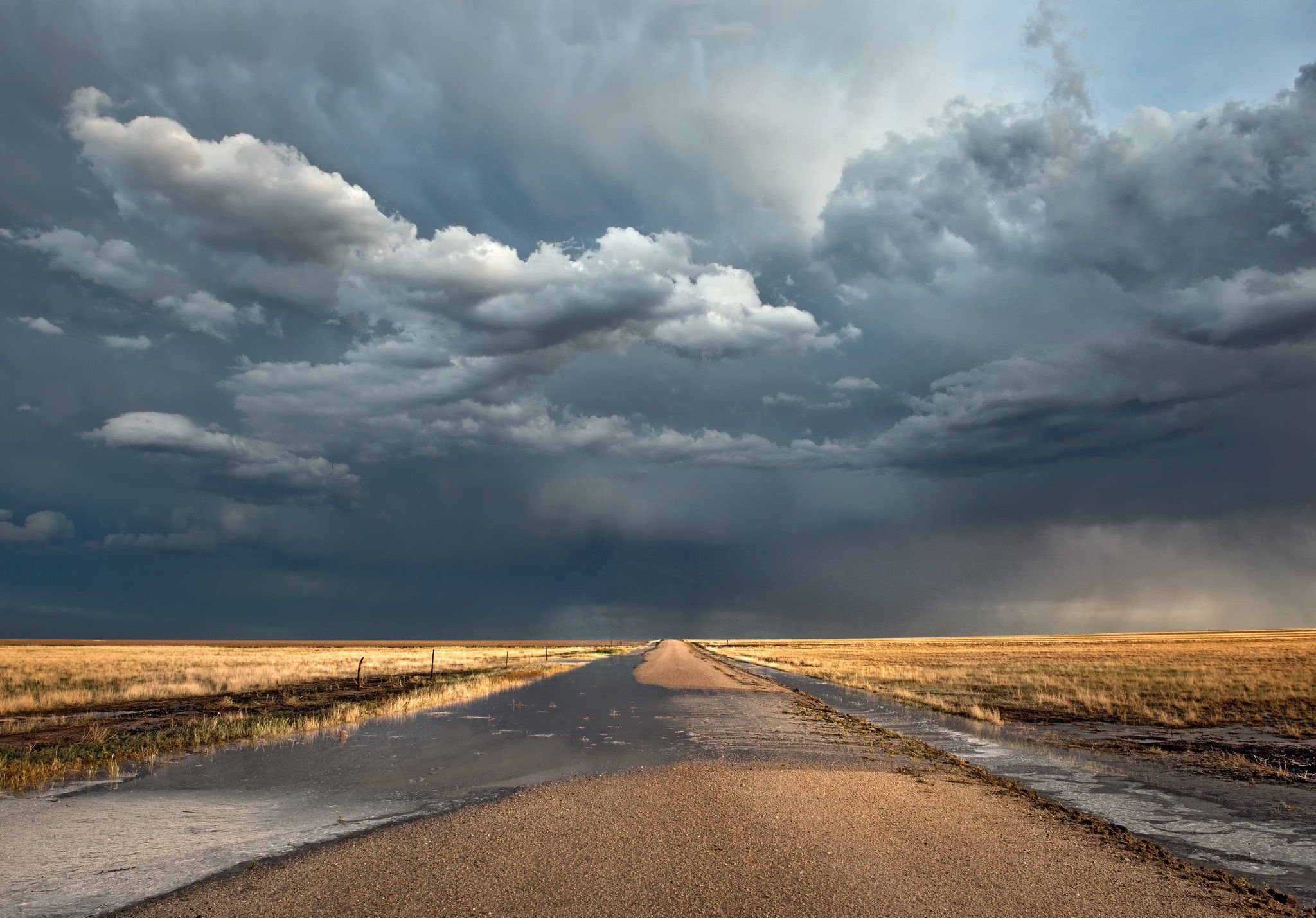 road, Rain, Storm, Clouds, Sky Wallpaper HD / Desktop and Mobile Background