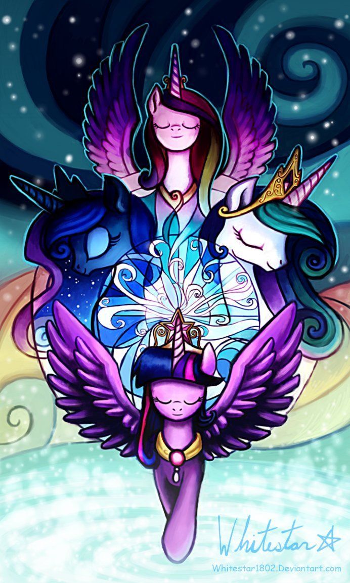 Alicorn Princesses Little Pony Friendship is Magic Wallpaper