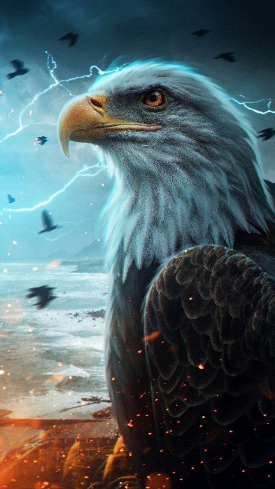The Predator Eagle iPhone Wallpaper. Eagle wallpaper, Wild animal wallpaper, Eagle picture