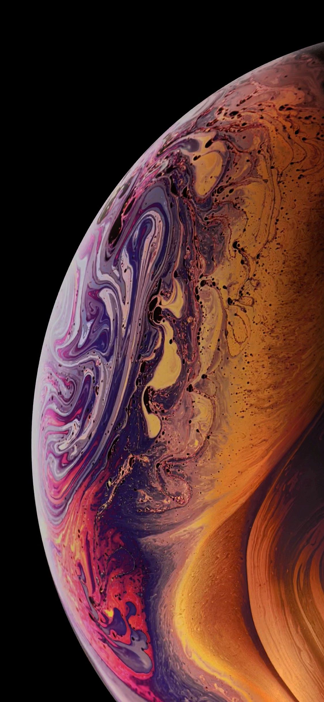 iPhone X Planets Wallpaper