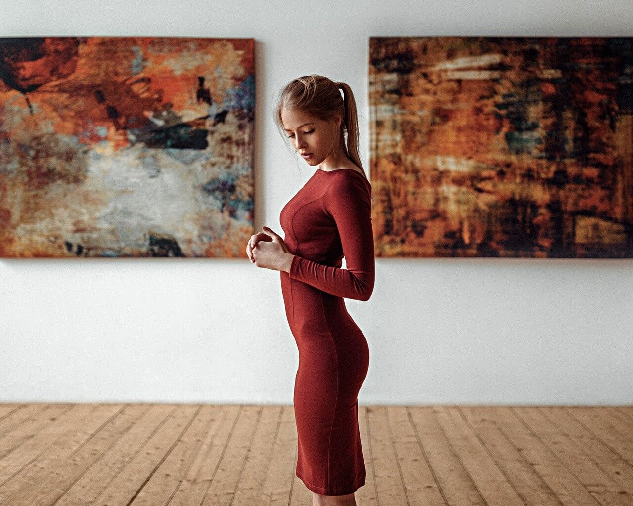 Women Red Dress 1280x1024 Resolution HD 4k Wallpaper, Image, Background, Photo and Picture