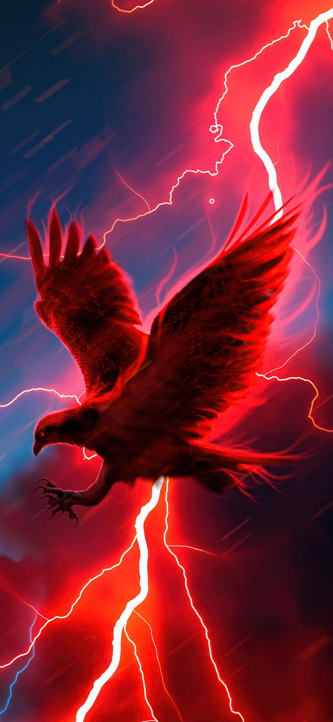 Eagle Struck By Lightning 4k iPhone XS, iPhone iPhone X HD 4k Wallpaper, Image, Background, Photo and Picture