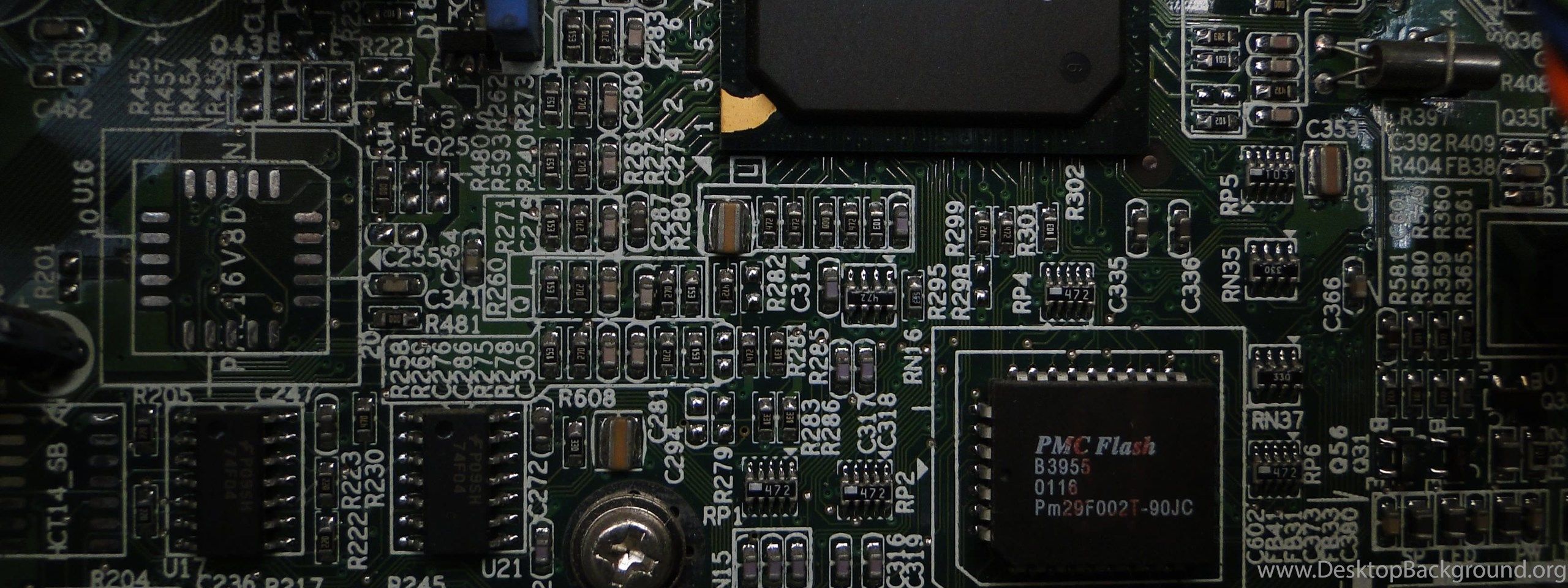 Printed Circuit Boards Electronic Macro Texture Diode Wallpaper. Desktop Background