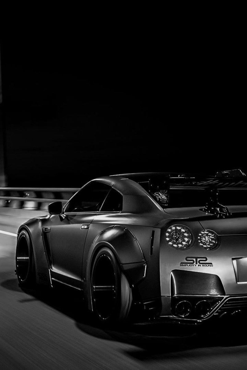 Wallpaper Black Coupe, Tuning, Nissan Skyline Gt R R35 • Wallpaper For You HD Wallpaper For Desktop & Mobile