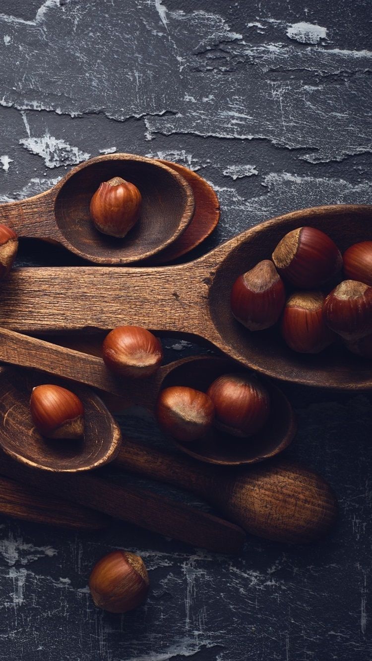 Wallpaper Wood spoons, hazelnut 1920x1440 HD Picture, Image