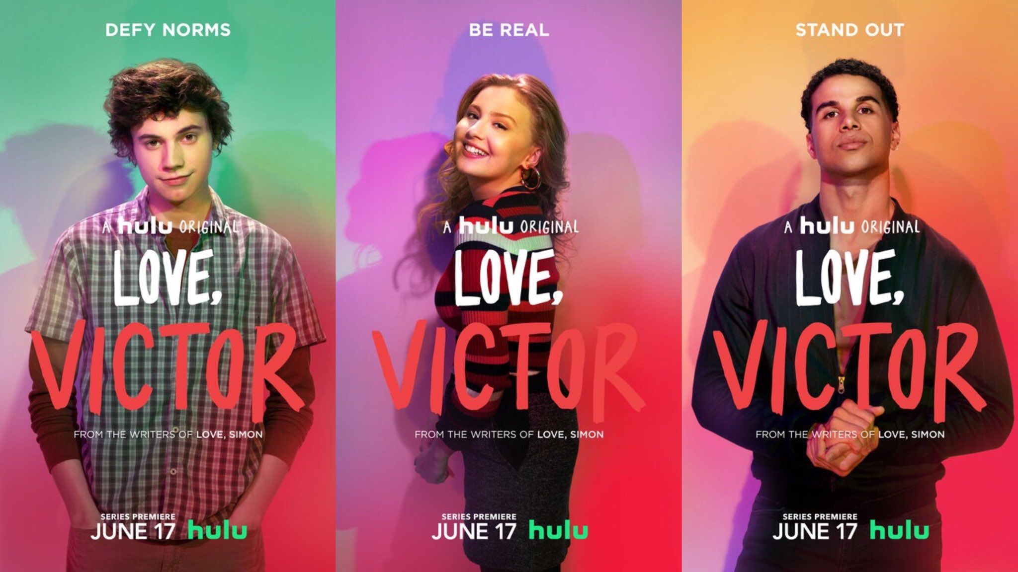 Love, Victor BRA (Com Amor, Victor) poster promocional dos personagens de #LoveVictor foram divulgados